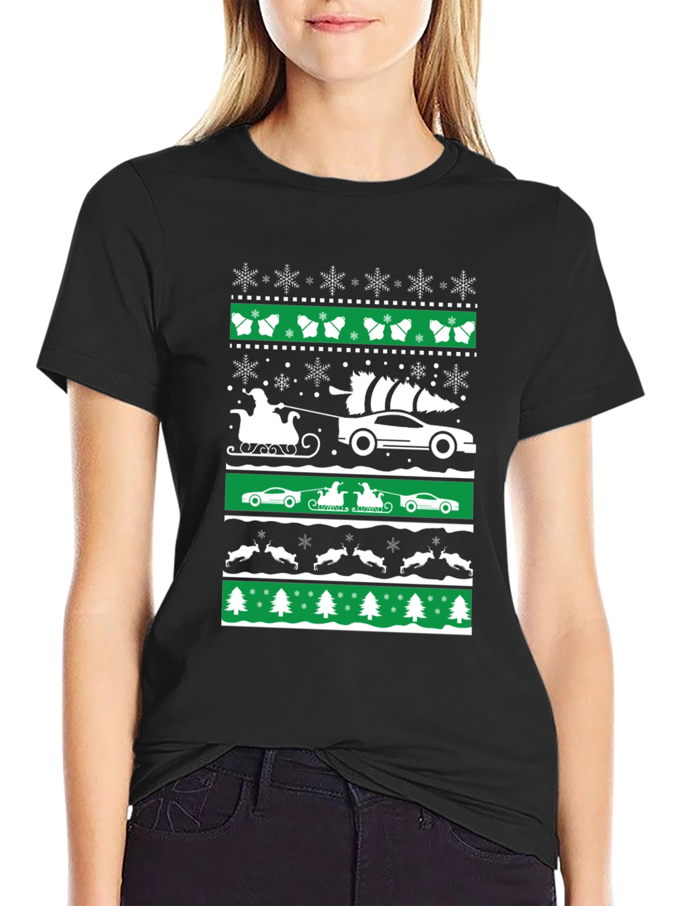 Festive Car Christmas T-Shirt