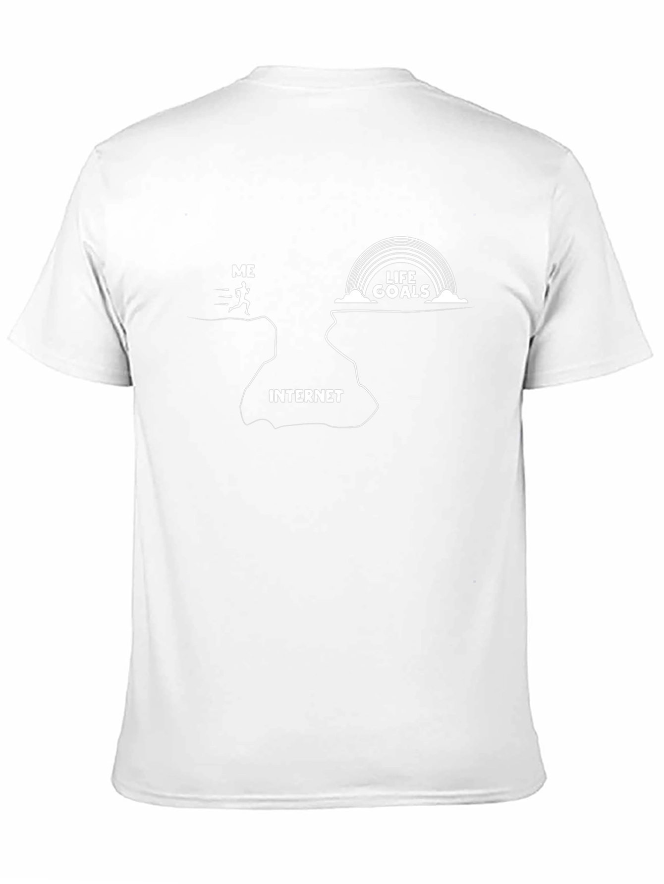 Internet Life Goals Graphic T-Shirt - Unisex Black Tee