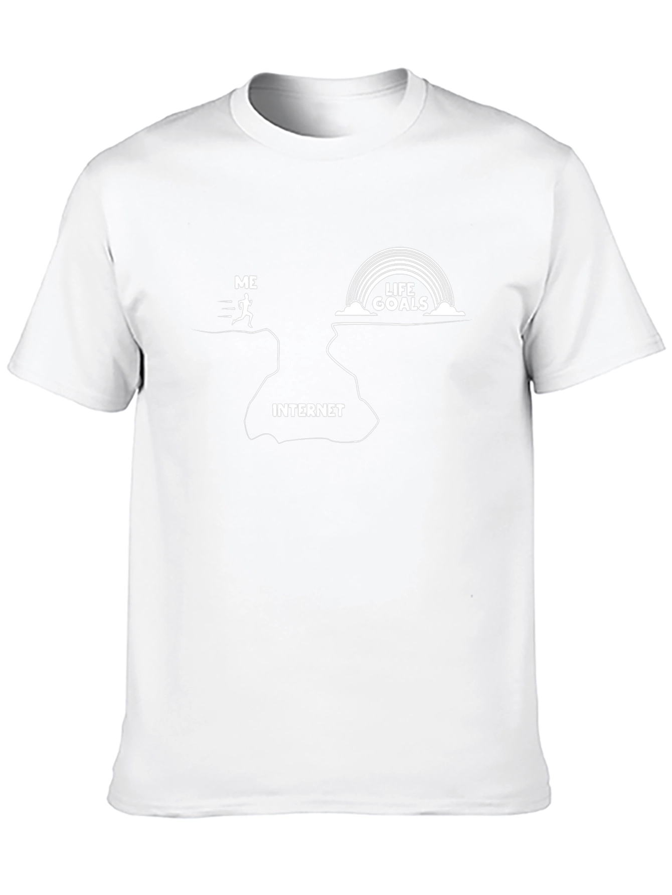 Internet Life Goals Graphic T-Shirt - Unisex Black Tee