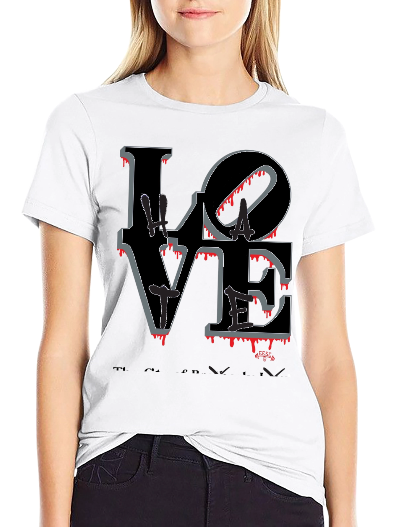 Bloody Love Graphic T-Shirt - Mens Crew Neck Tee
