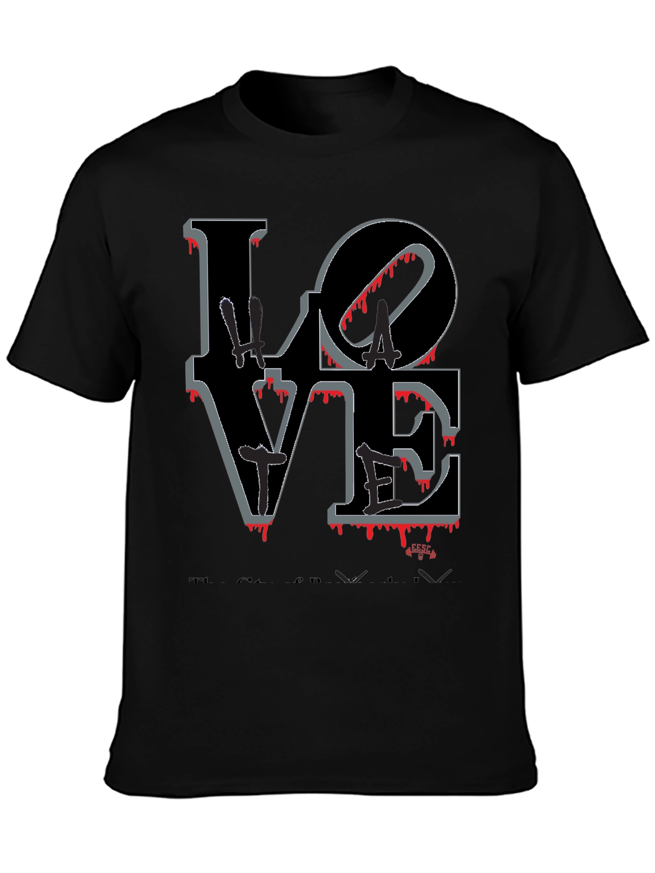 Bloody Love Graphic T-Shirt - Mens Crew Neck Tee
