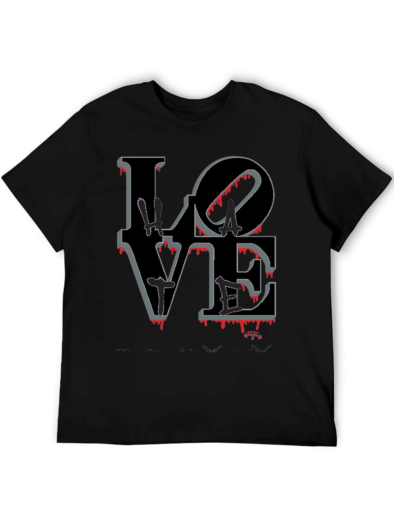 Bloody Love Graphic T-Shirt - Mens Crew Neck Tee
