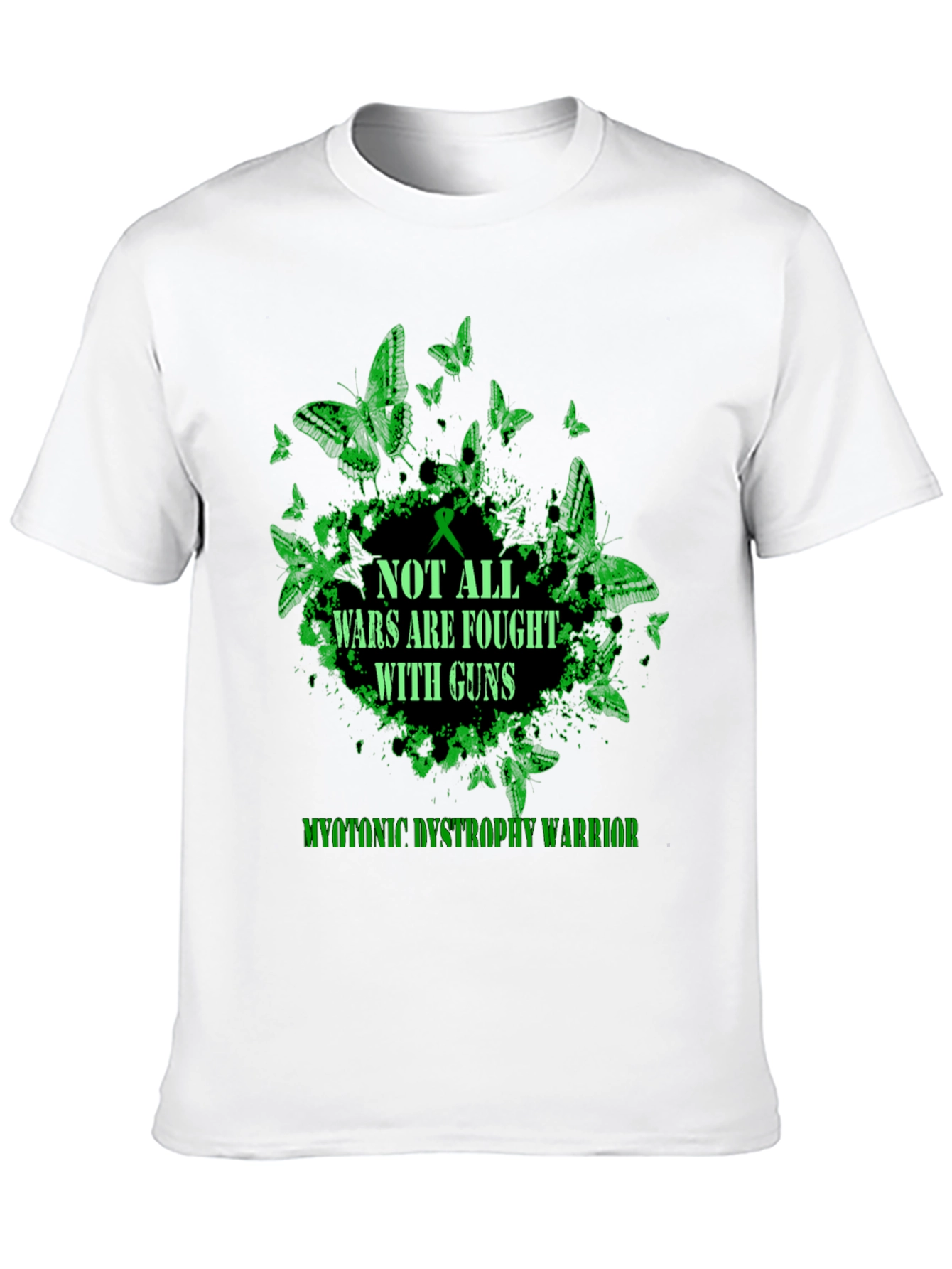 Myotonic Dystrophy Warrior T-Shirt - Butterfly Design