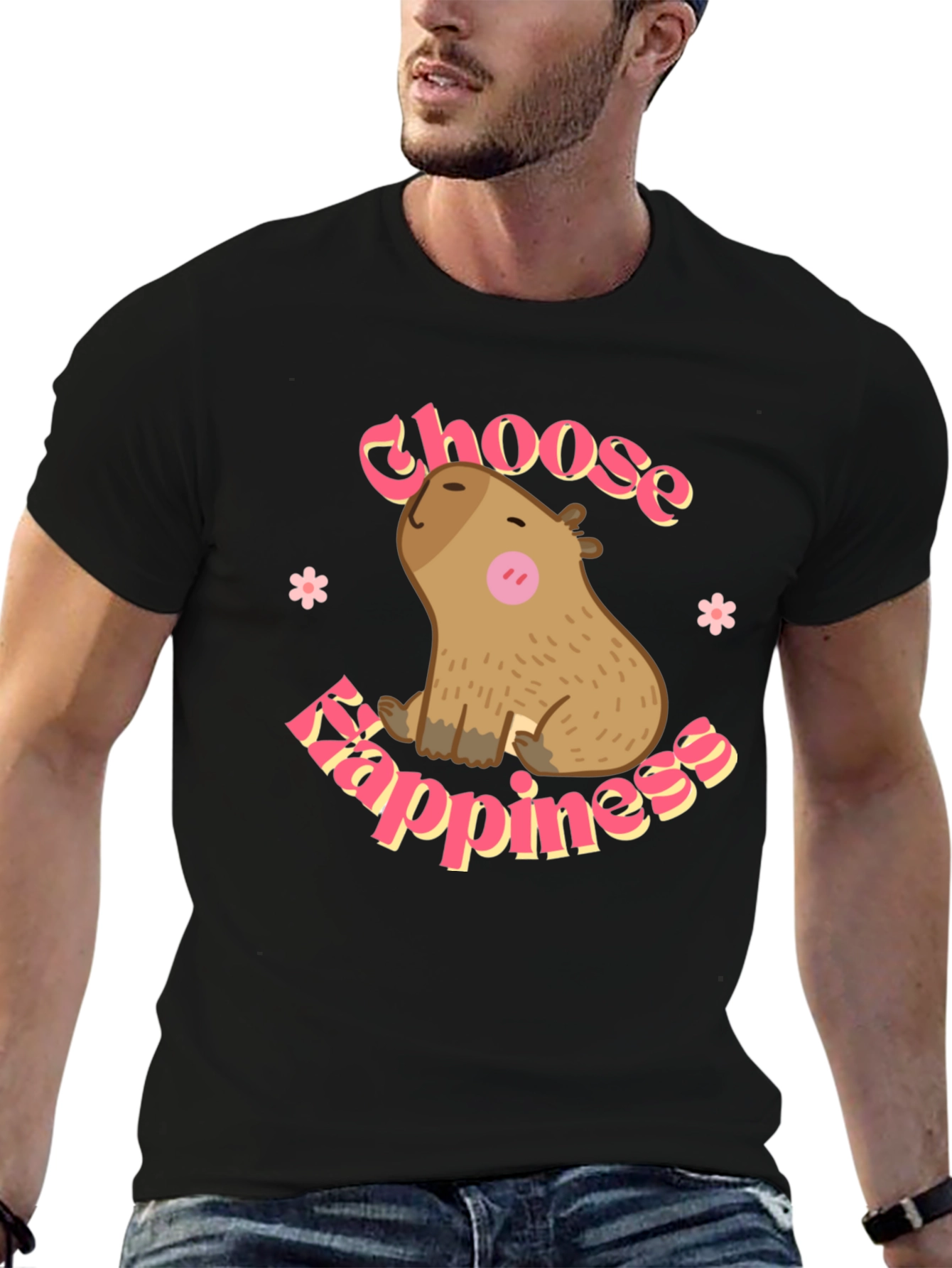 Choose Happiness Capybara T-Shirt