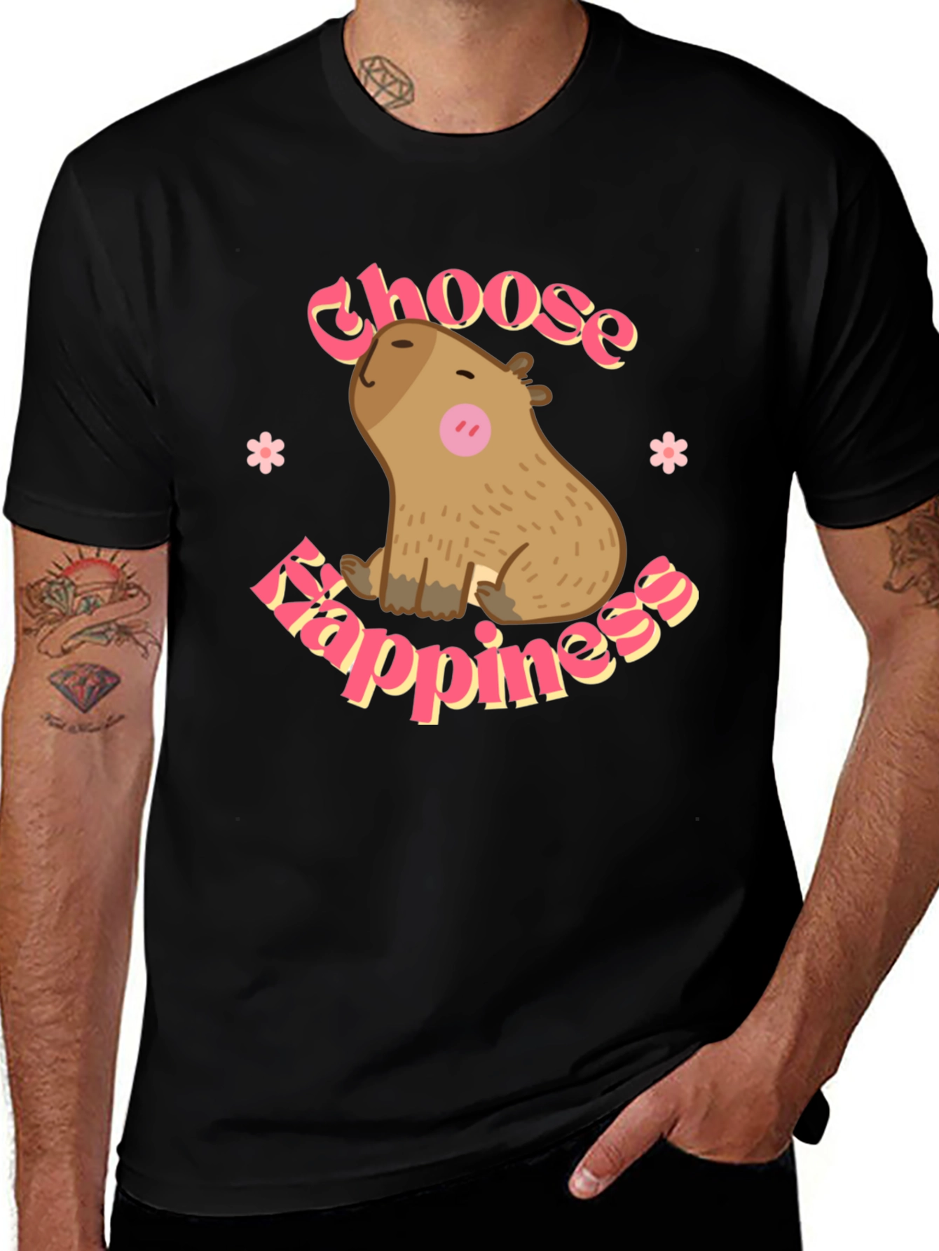 Choose Happiness Capybara T-Shirt