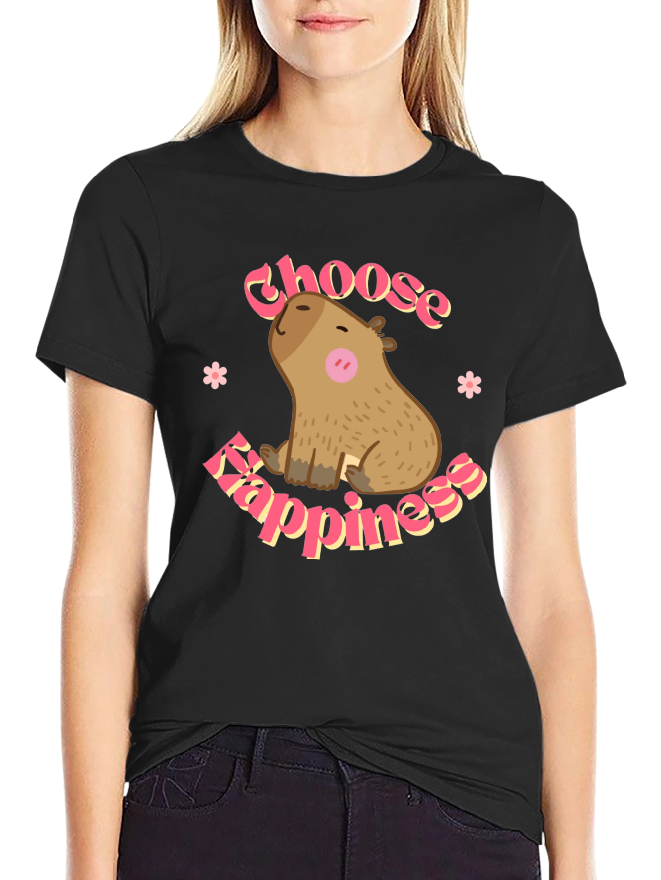 Choose Happiness Capybara T-Shirt