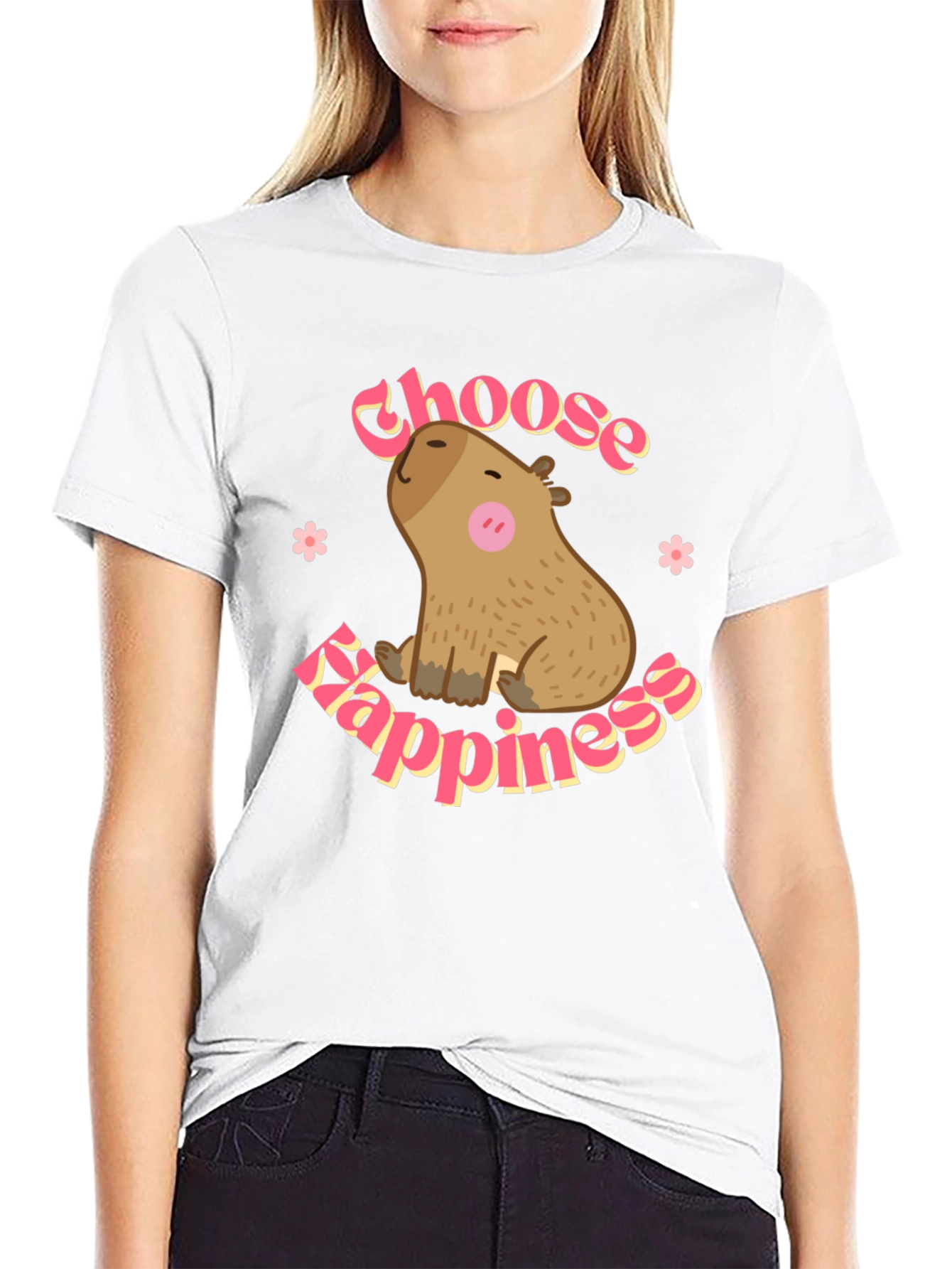 Choose Happiness Capybara T-Shirt