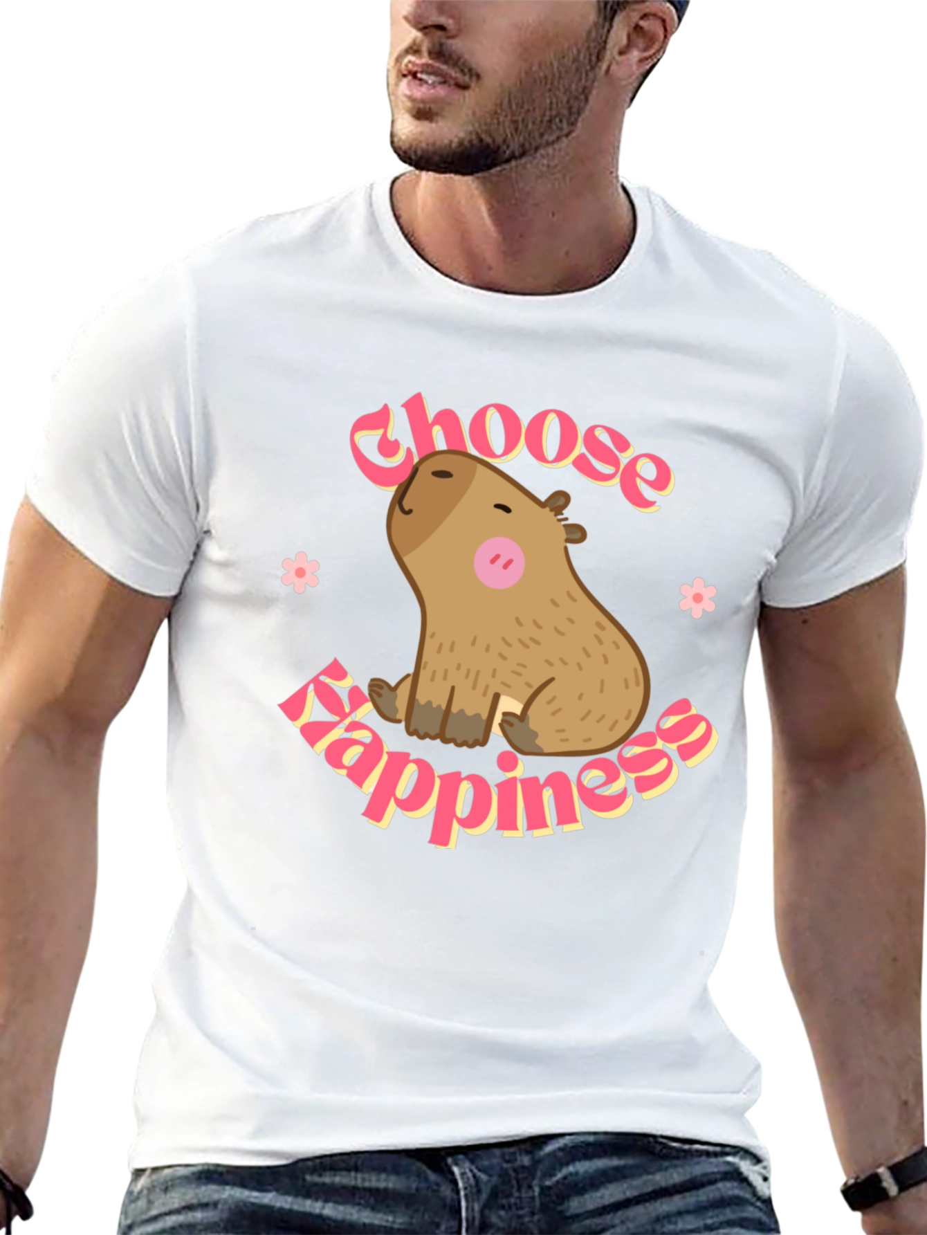Choose Happiness Capybara T-Shirt