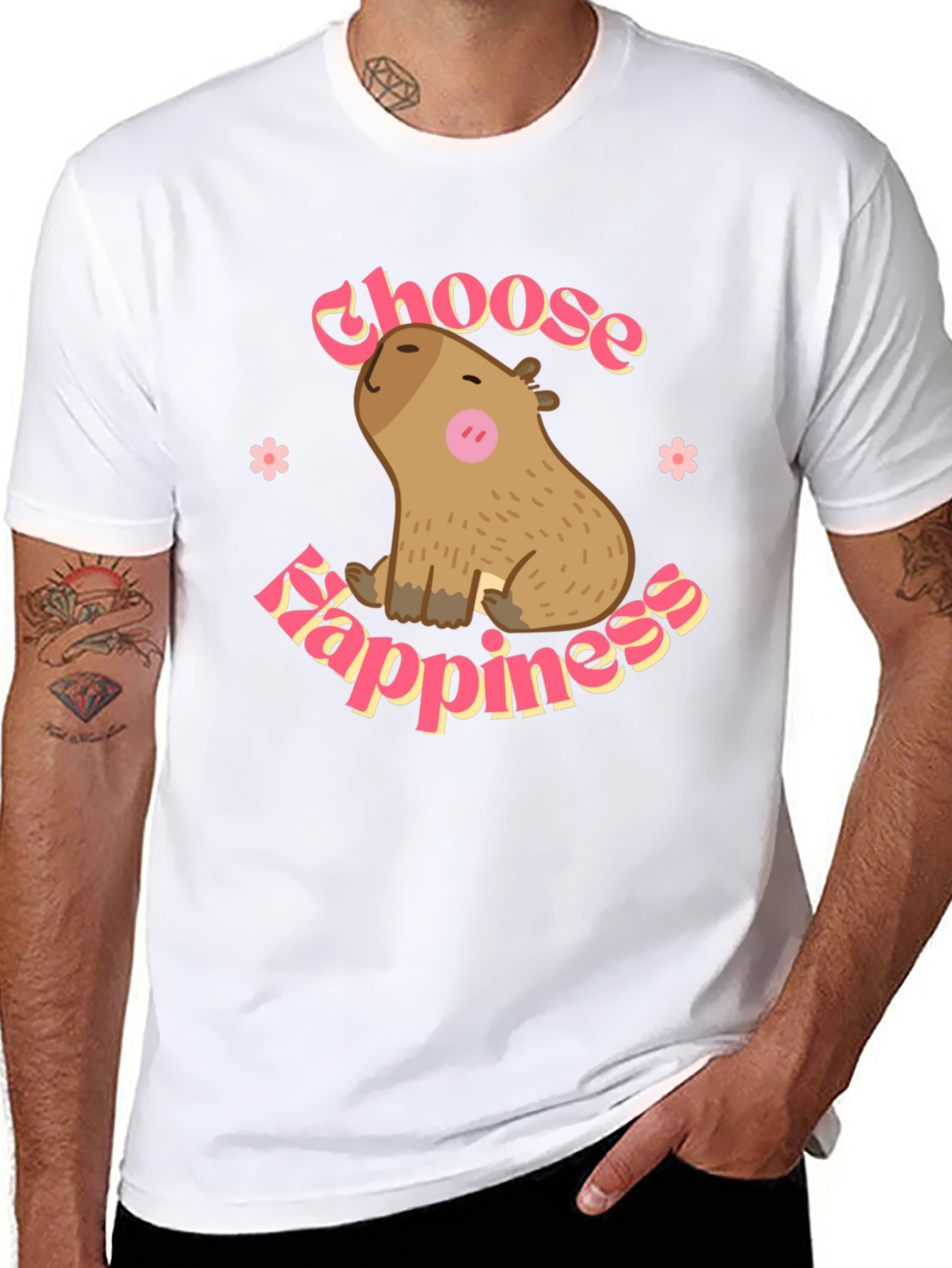 Choose Happiness Capybara T-Shirt