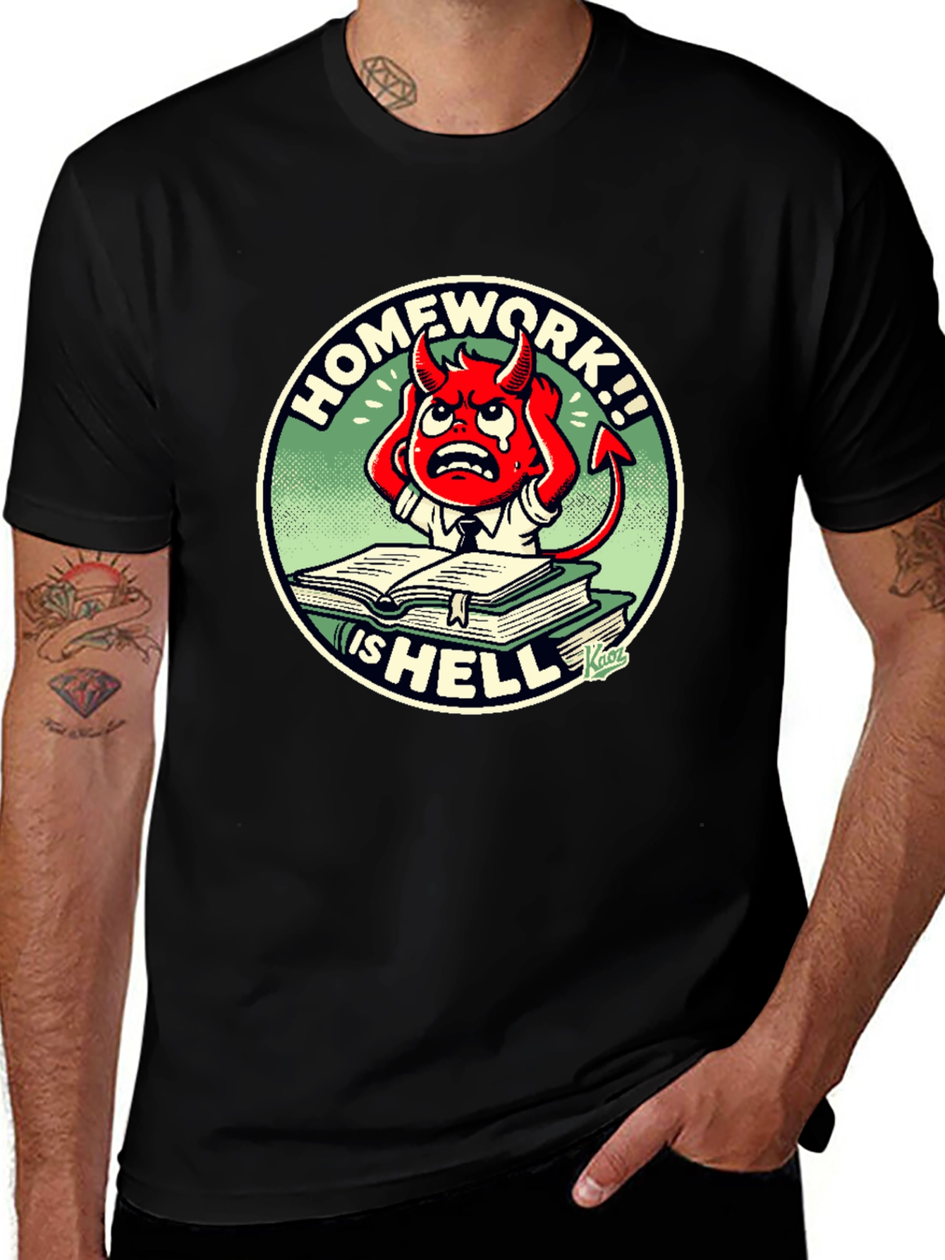 Homework is Hell T-Shirt - Devilish Design!