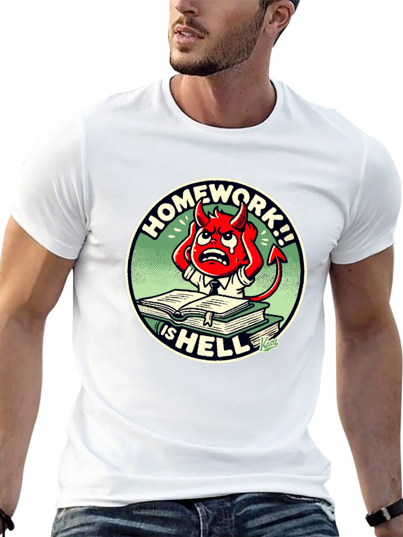 Homework is Hell T-Shirt - Devilish Design!