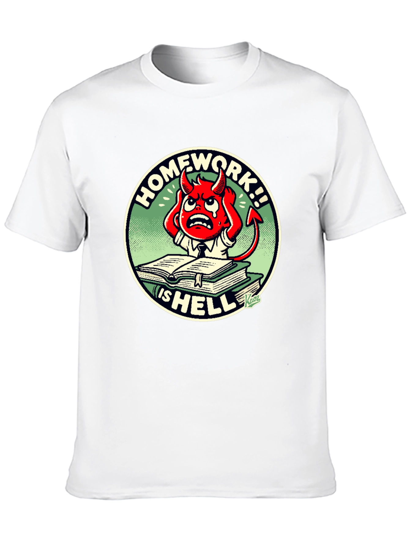 Homework is Hell T-Shirt - Devilish Design!