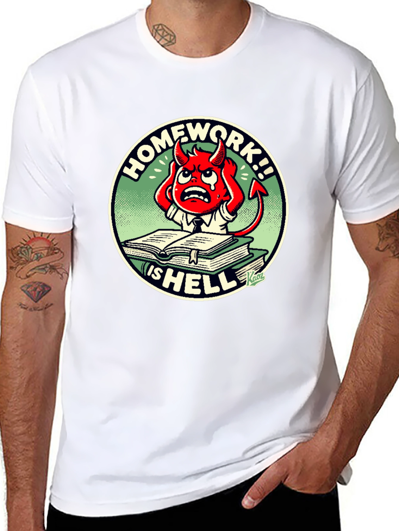 Homework is Hell T-Shirt - Devilish Design!