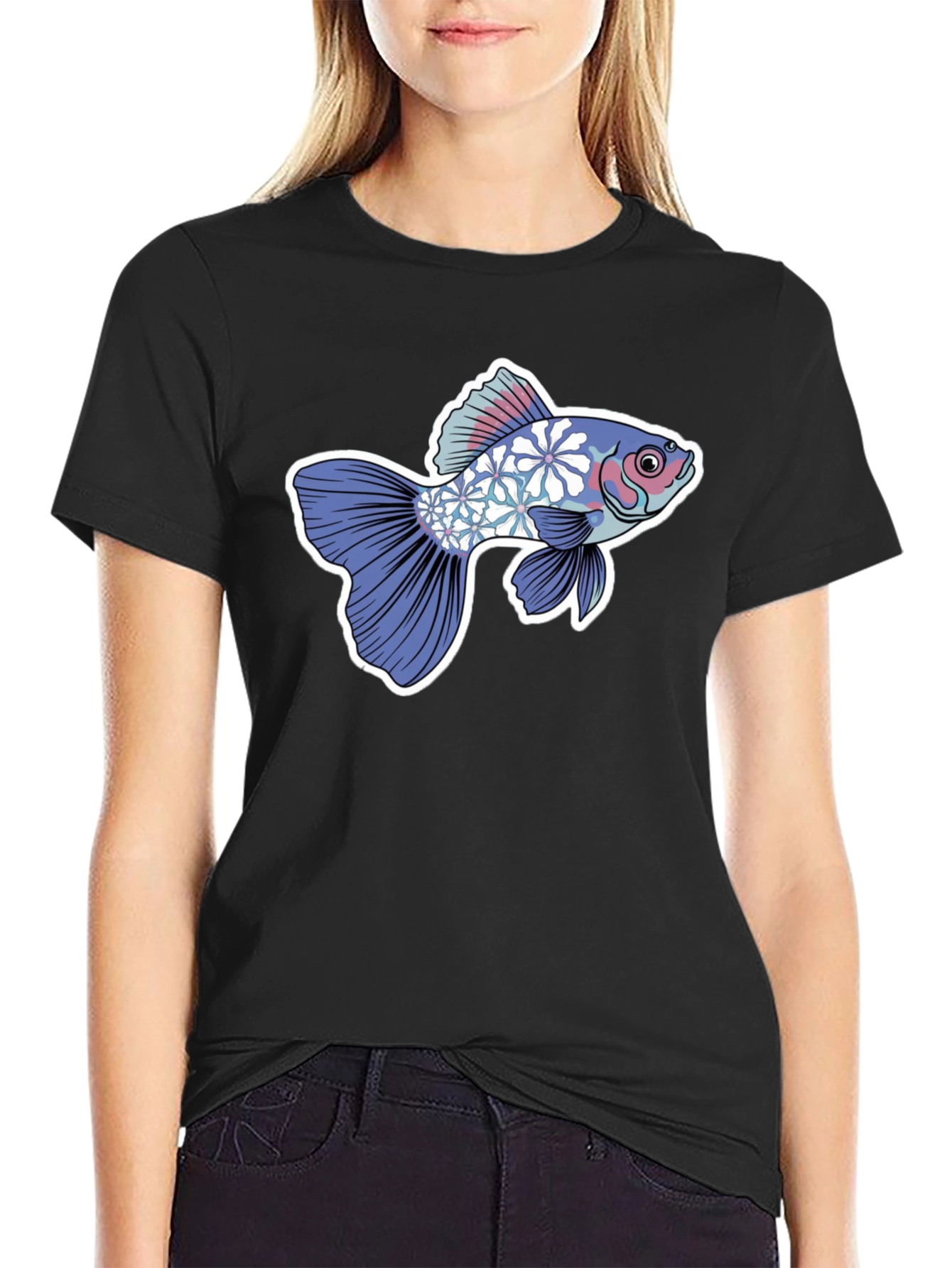 Floral Koi Graphic Tee