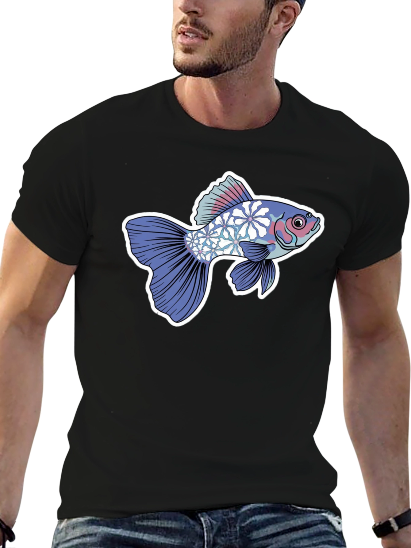 Floral Koi Graphic Tee