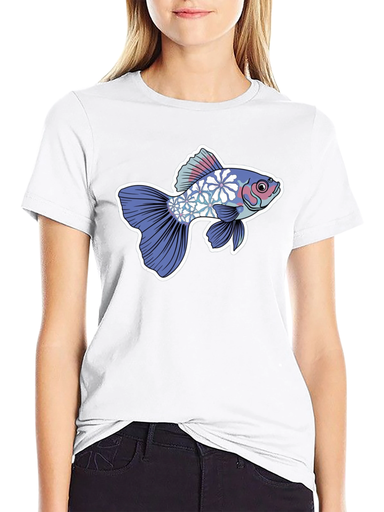 Floral Koi Graphic Tee