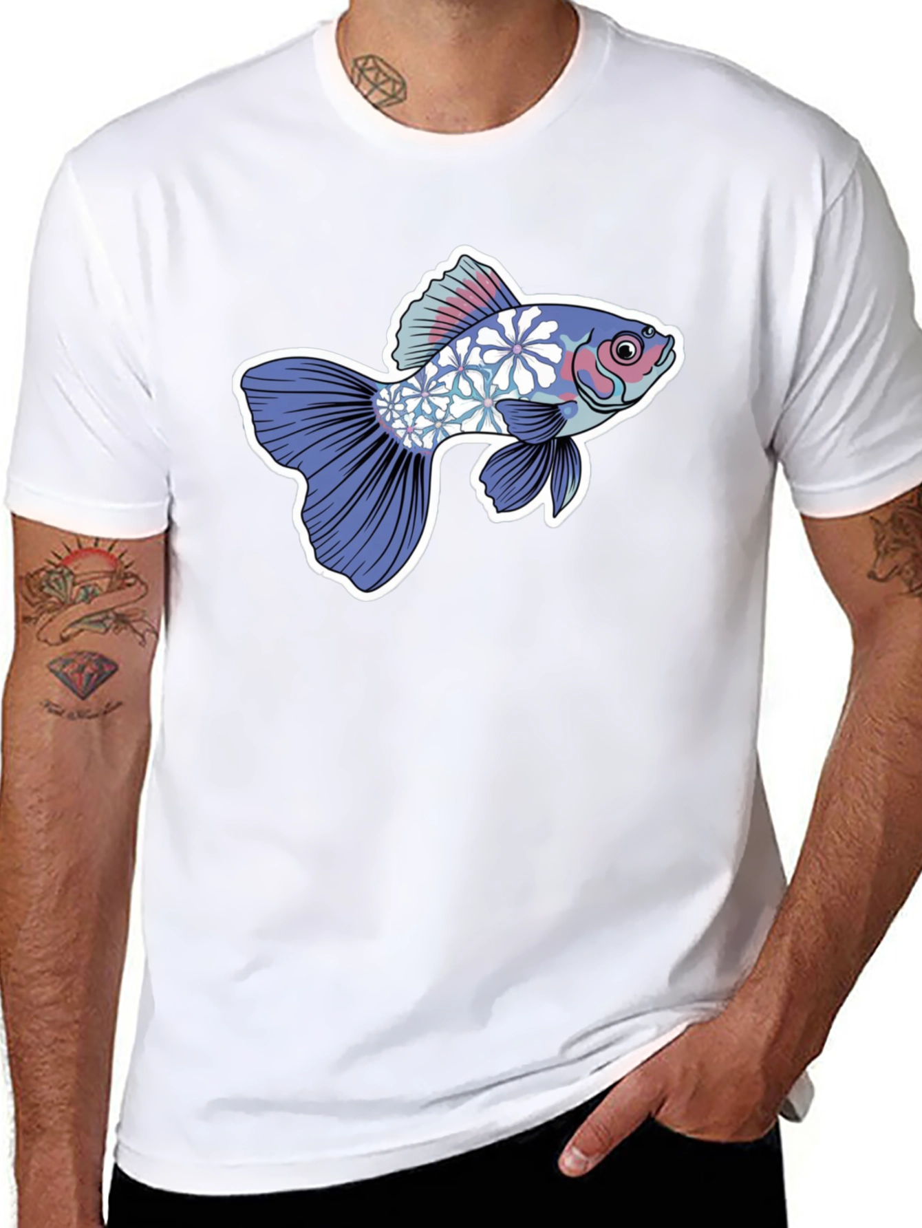Floral Koi Graphic Tee