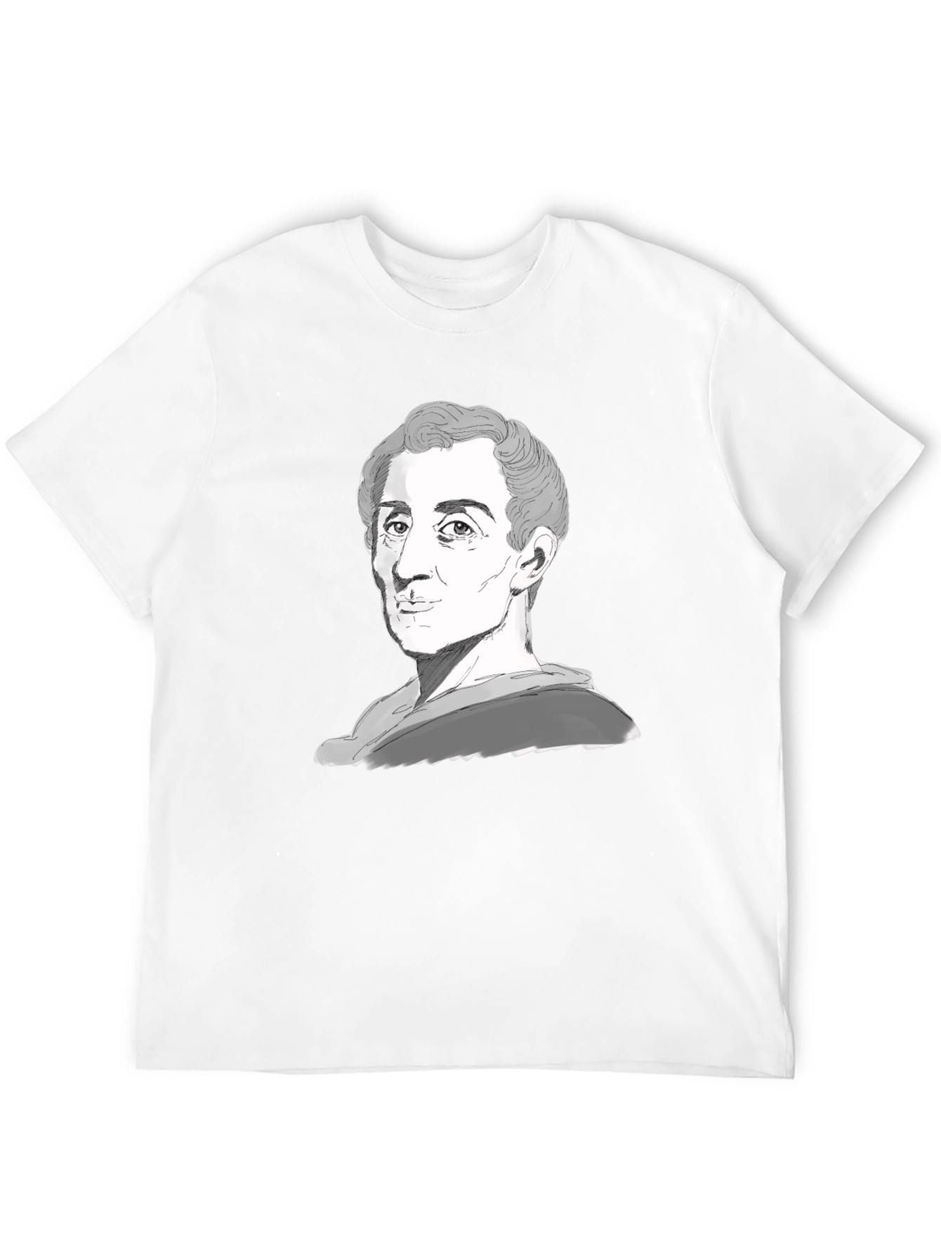 Montesquieu Portrait Graphic Tee - Black T-Shirt