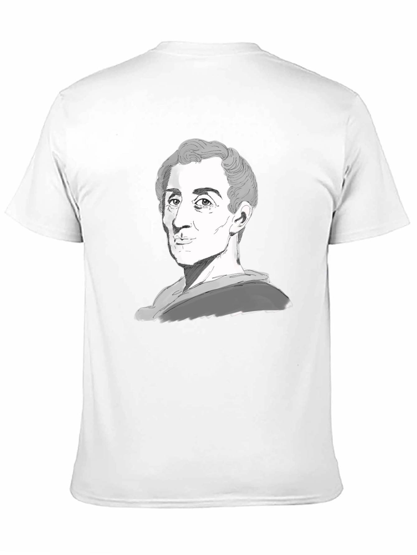 Montesquieu Portrait Graphic Tee - Black T-Shirt