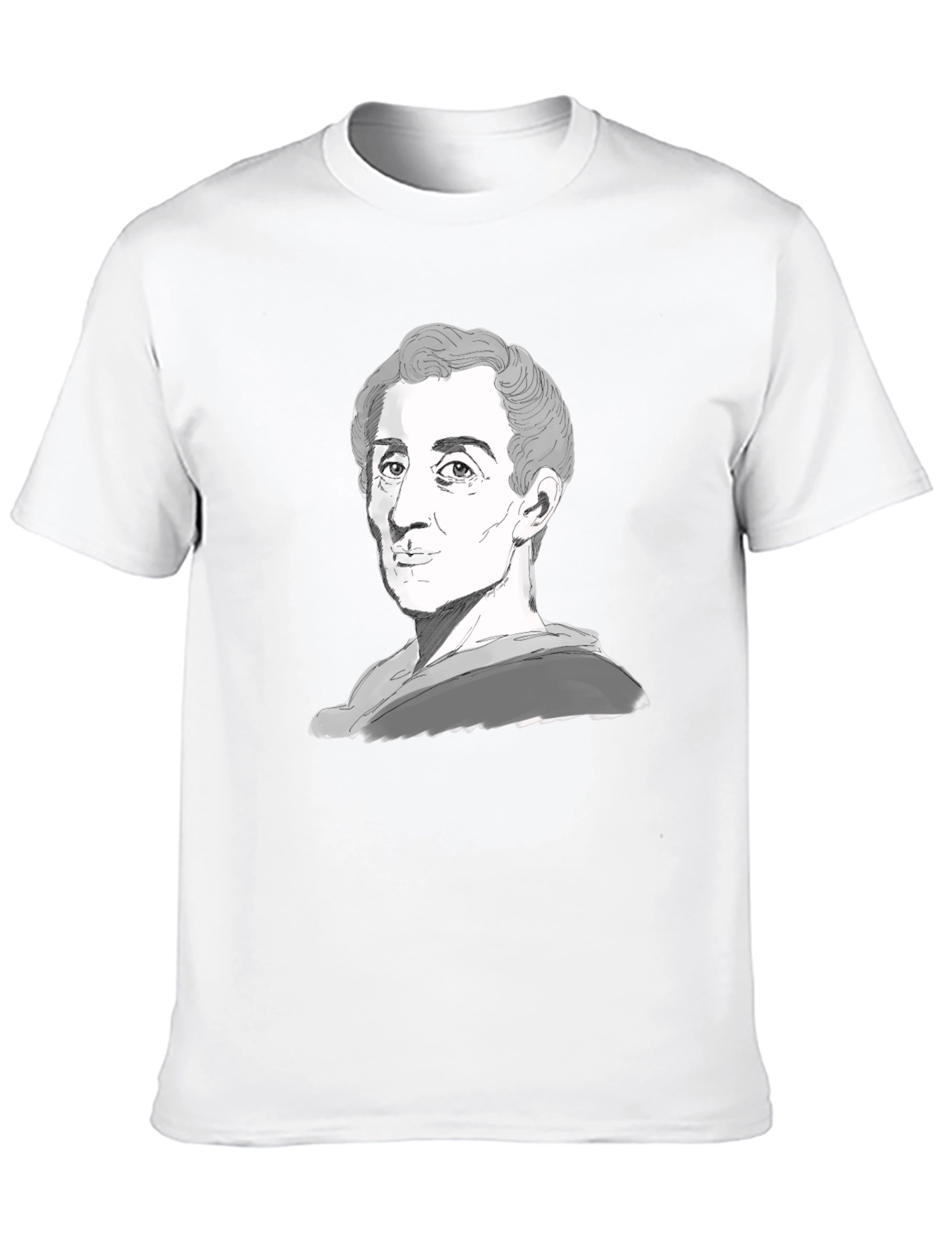 Montesquieu Portrait Graphic Tee - Black T-Shirt