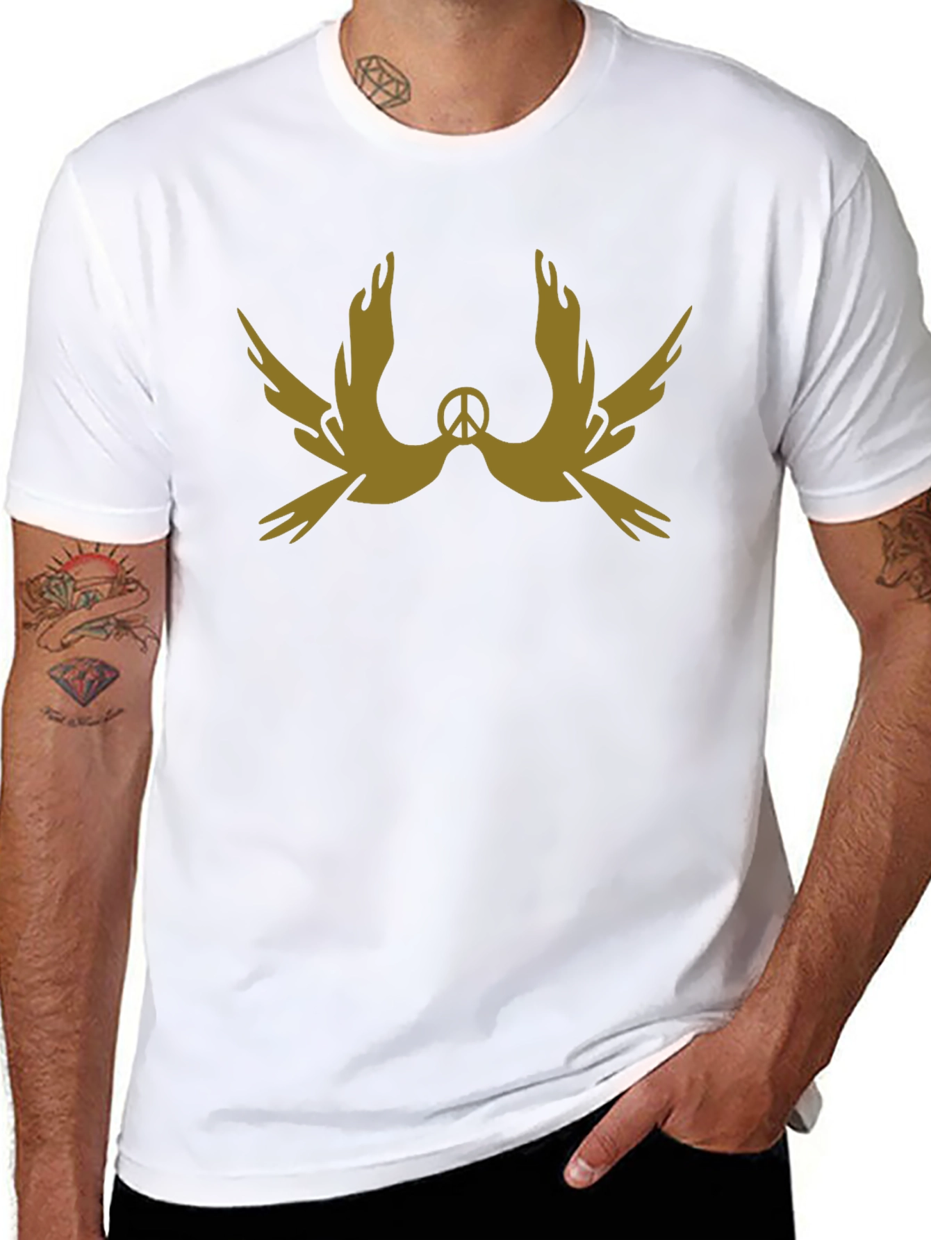 Peace Doves Graphic Tee - Mens