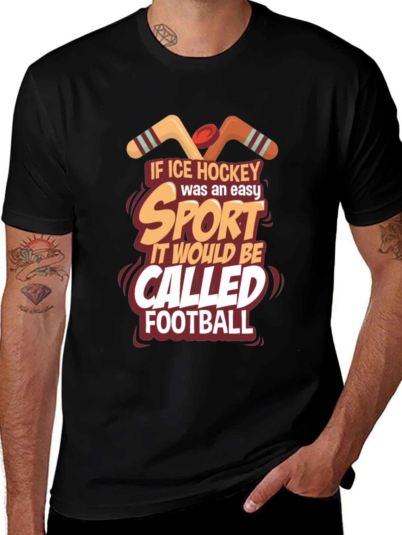 Ice Hockey Easy Sport T-Shirt