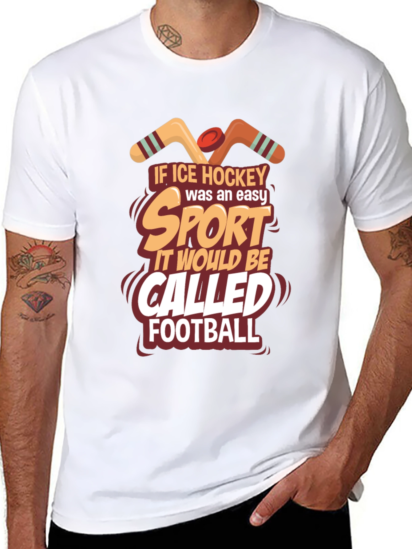 Ice Hockey Easy Sport T-Shirt