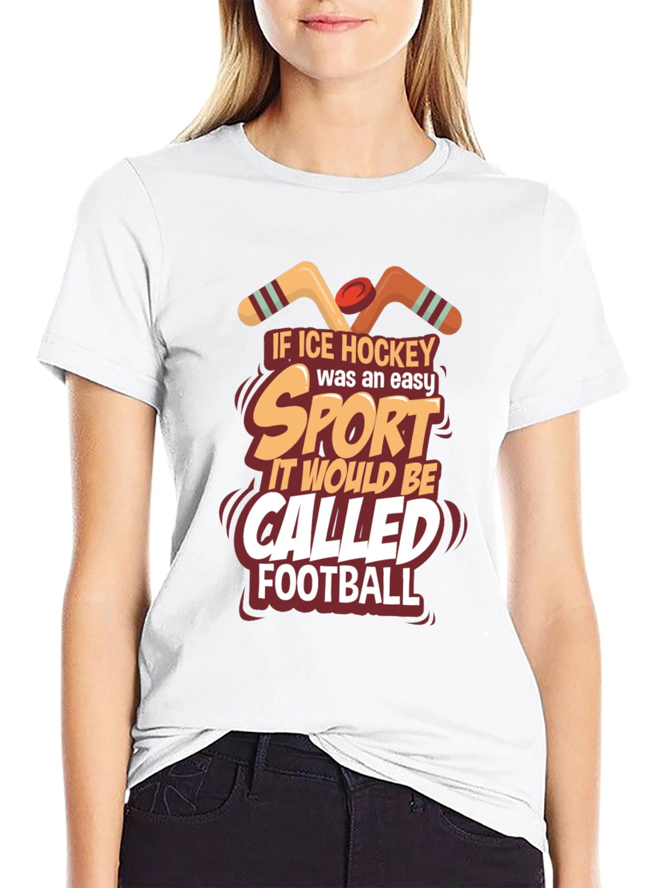 Ice Hockey Easy Sport T-Shirt