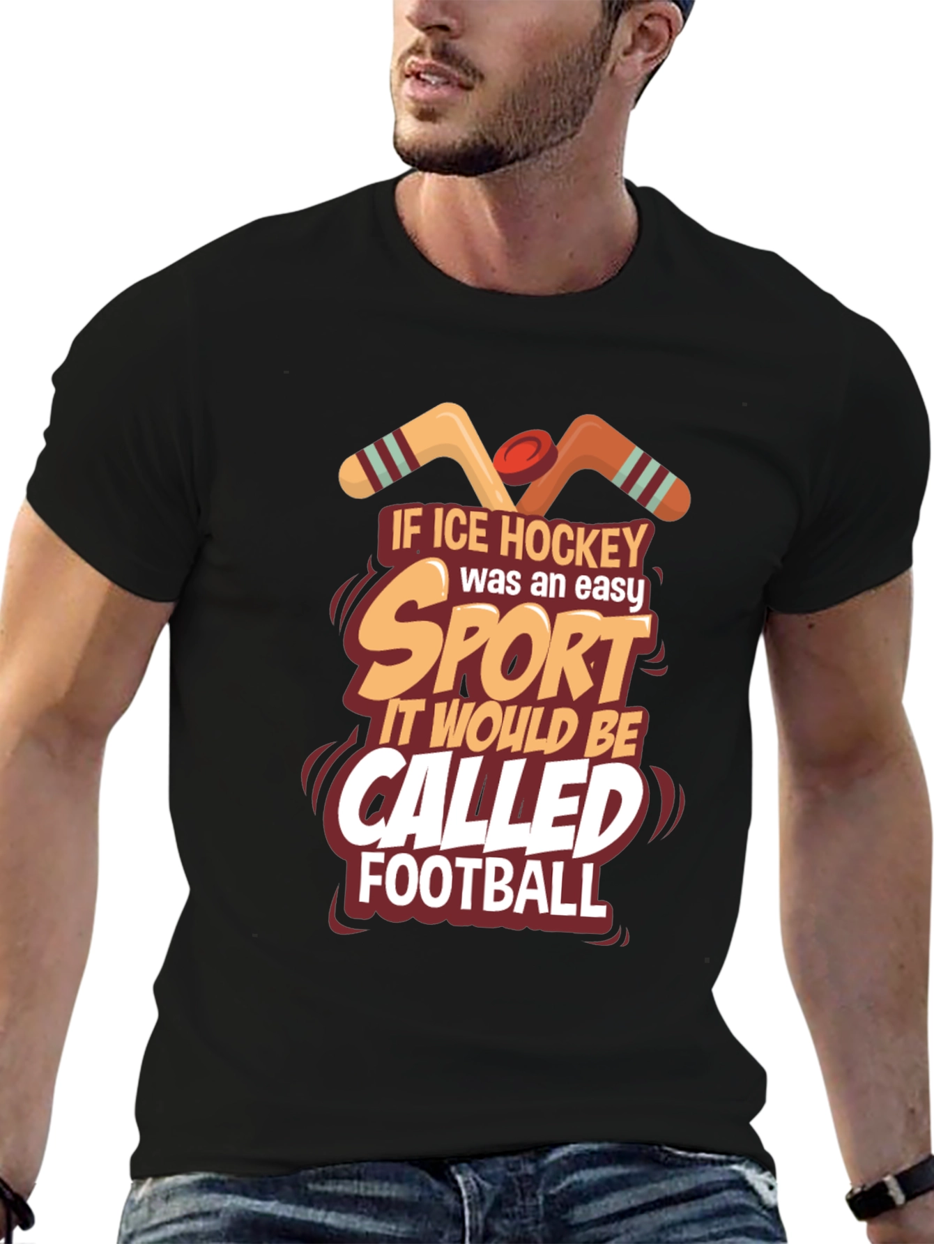 Ice Hockey Easy Sport T-Shirt