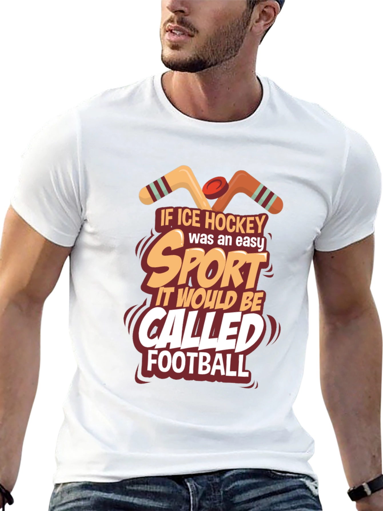 Ice Hockey Easy Sport T-Shirt