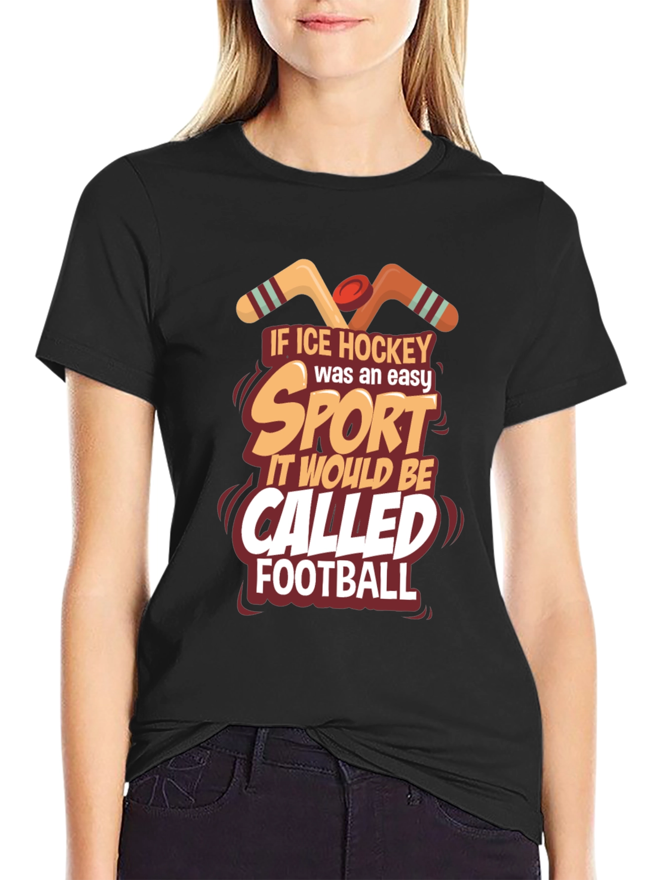 Ice Hockey Easy Sport T-Shirt