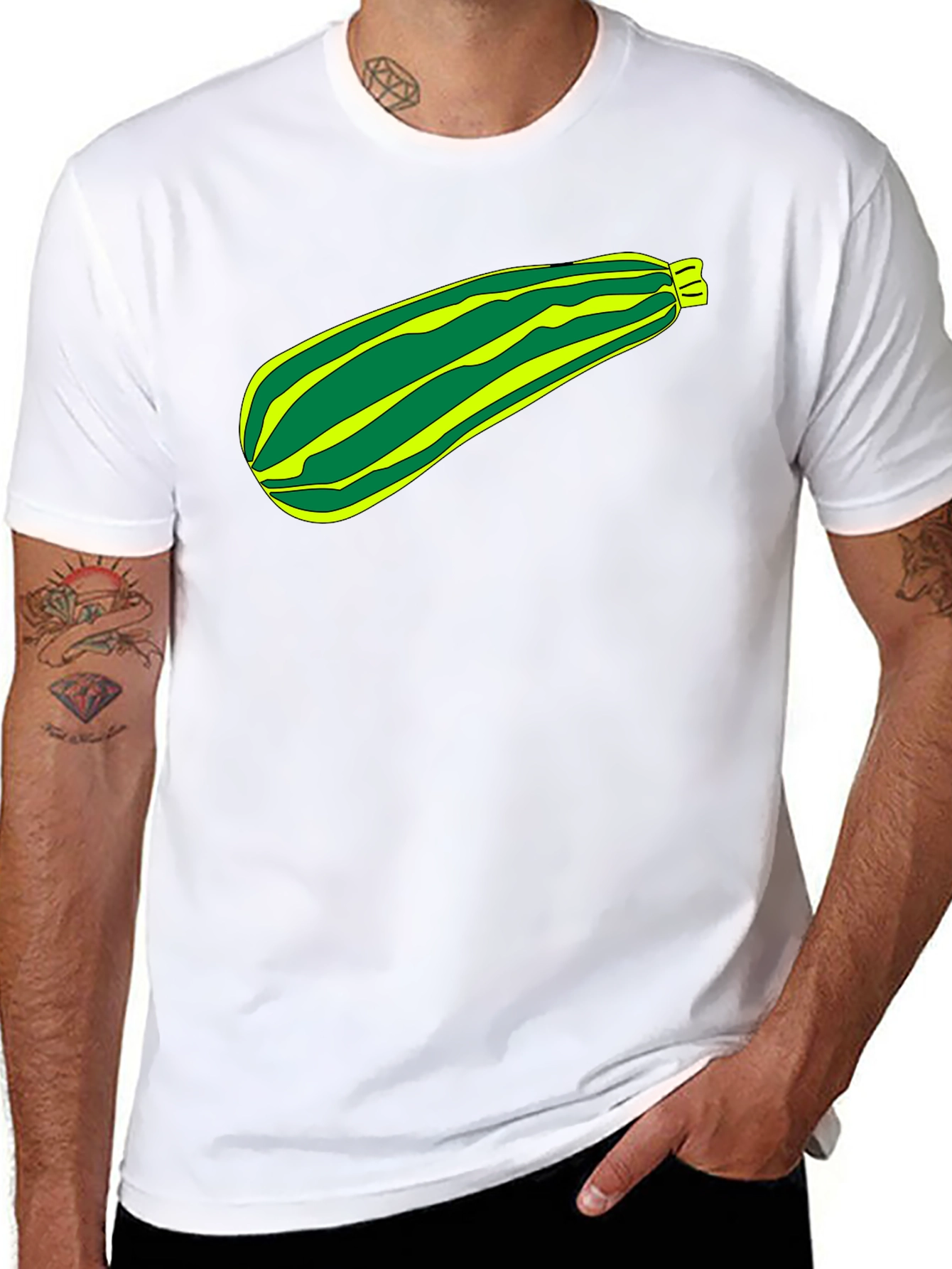 Zucchini Graphic Tee - Fun Food Shirt