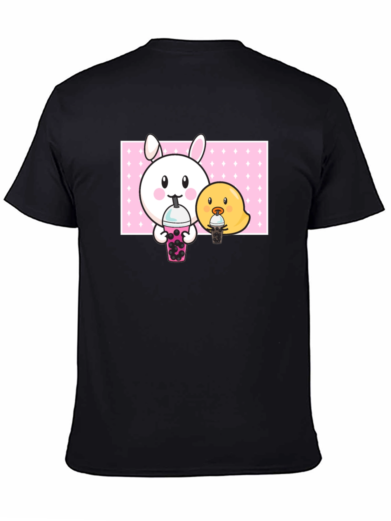 Cute Bunny and Chick Boba T-Shirt
