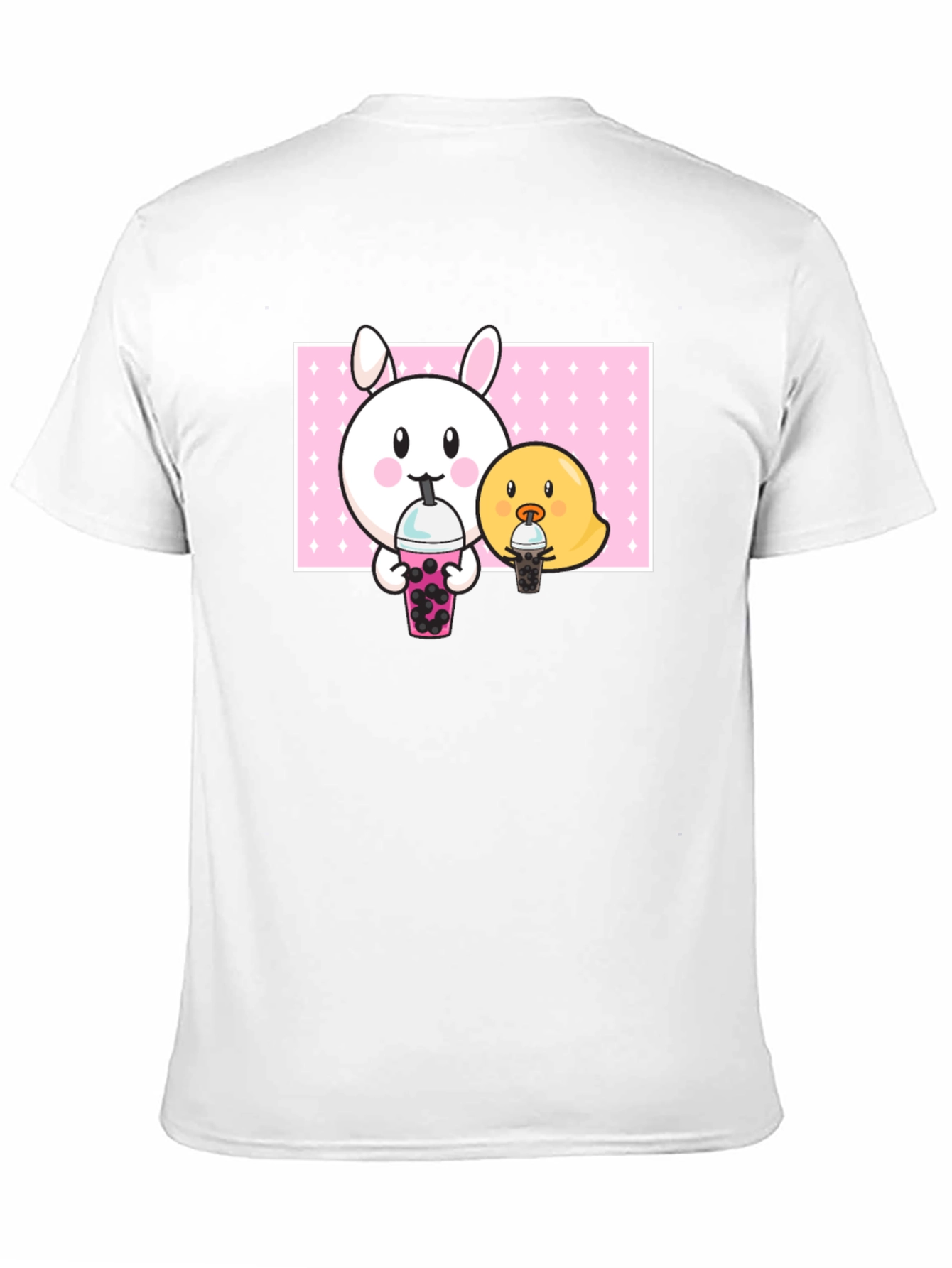 Cute Bunny and Chick Boba T-Shirt