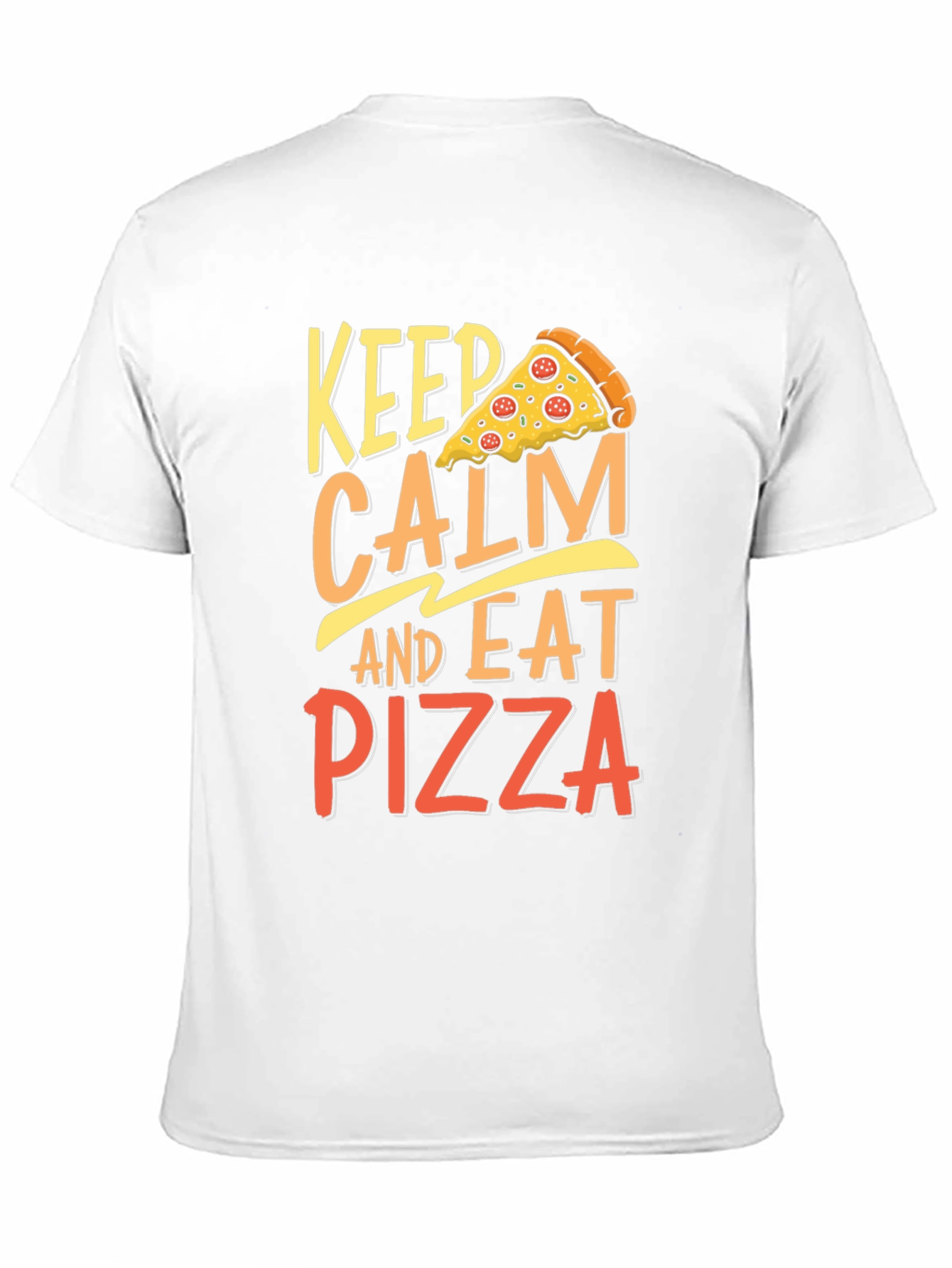 Keep Calm Eat Pizza T-Shirt - Funny Foodie Tee