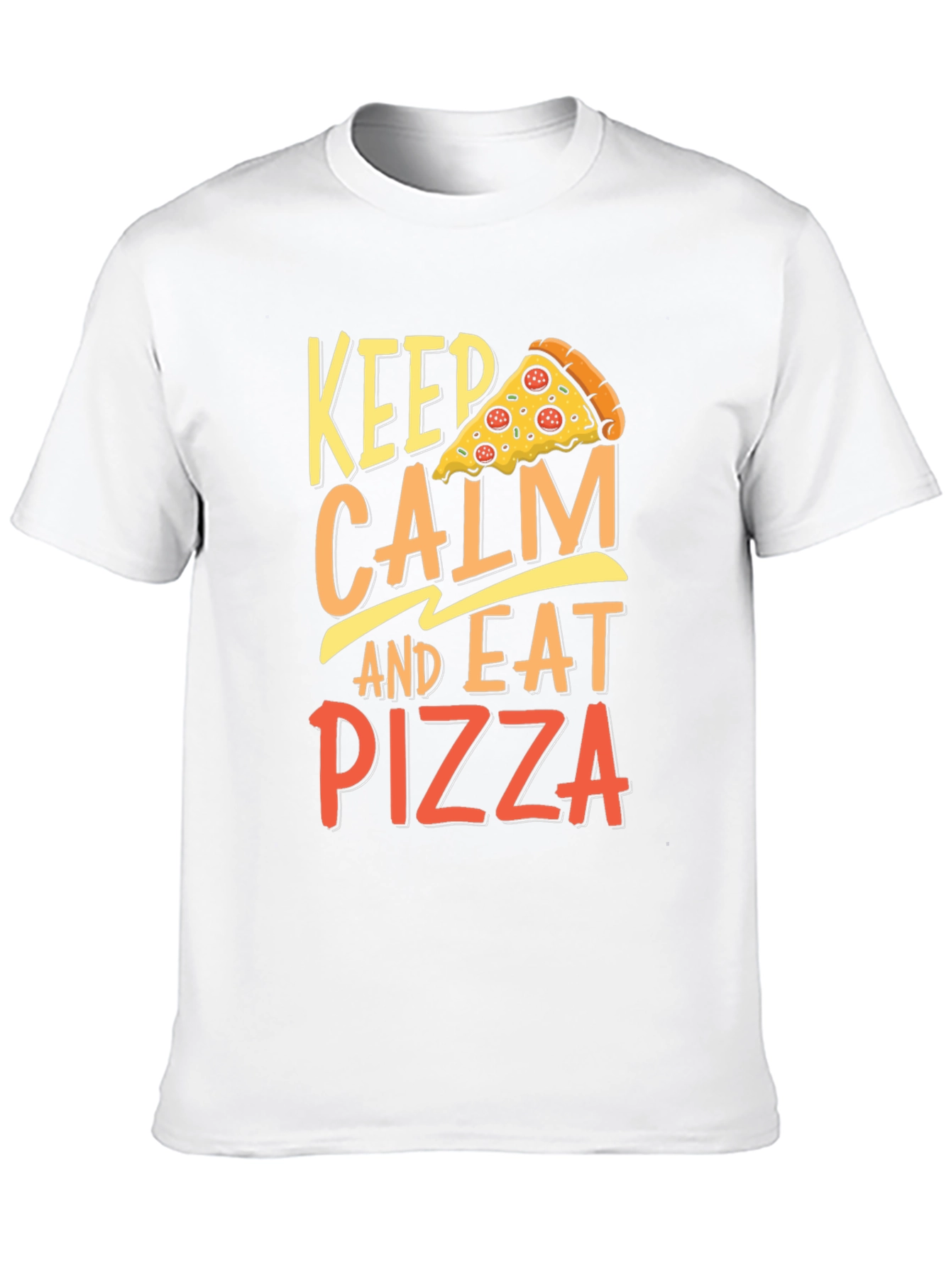 Keep Calm Eat Pizza T-Shirt - Funny Foodie Tee