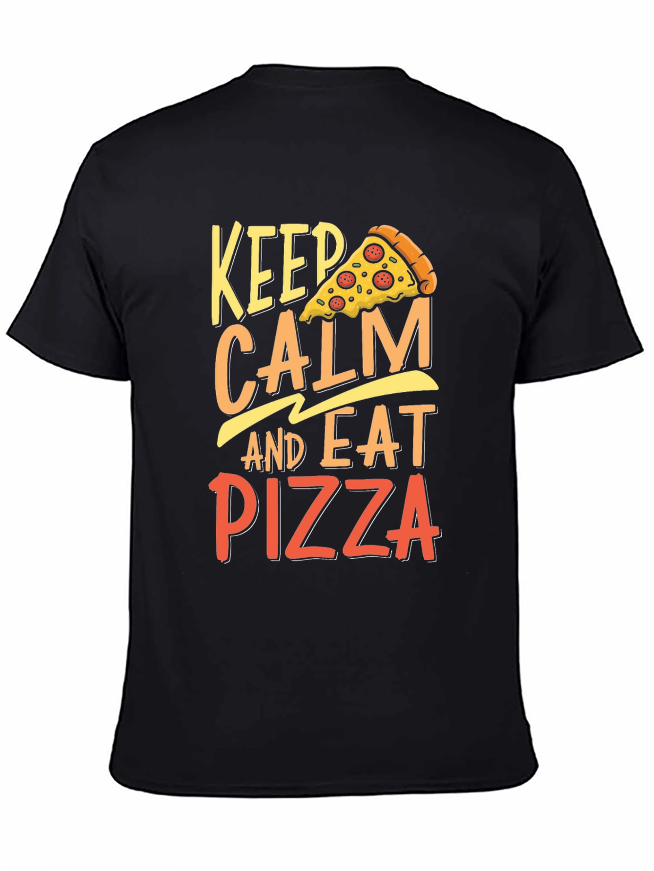 Keep Calm Eat Pizza T-Shirt - Funny Foodie Tee