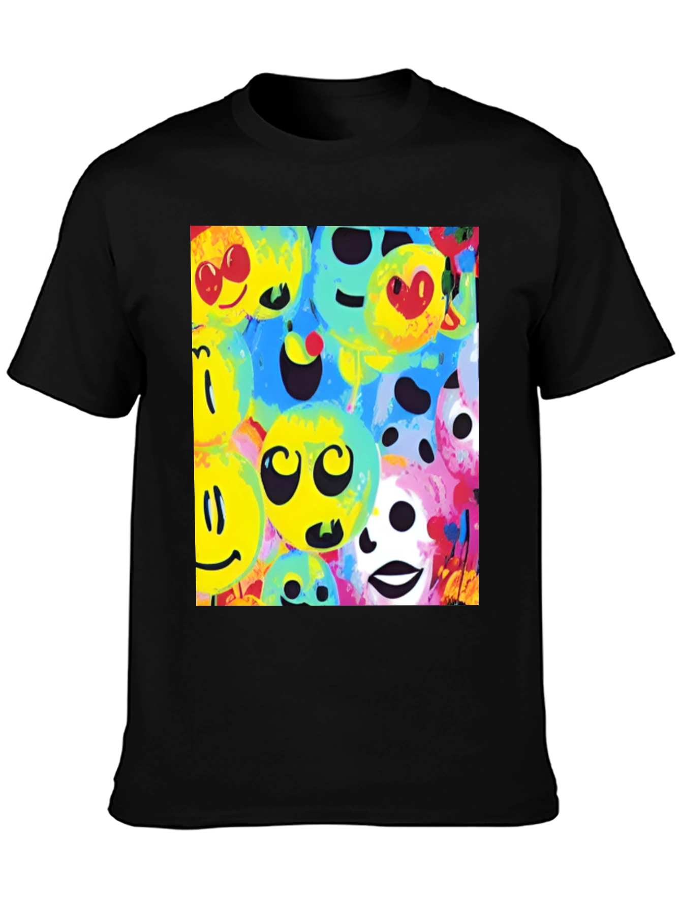 Funky Smiley Face Graphic Tee