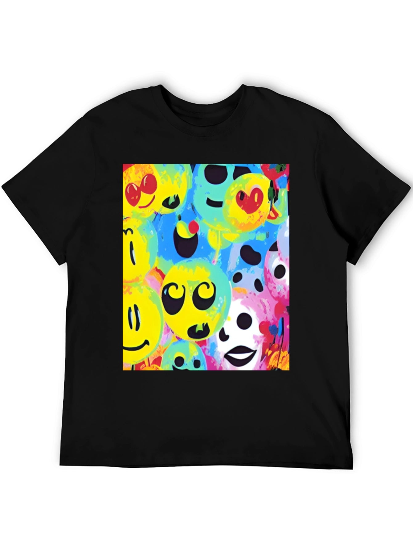 Funky Smiley Face Graphic Tee