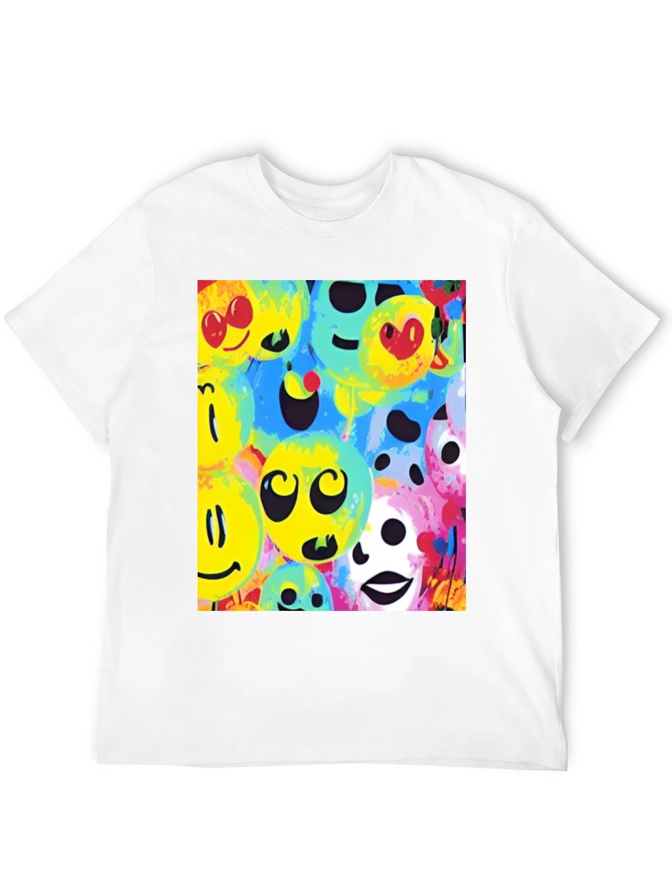 Funky Smiley Face Graphic Tee