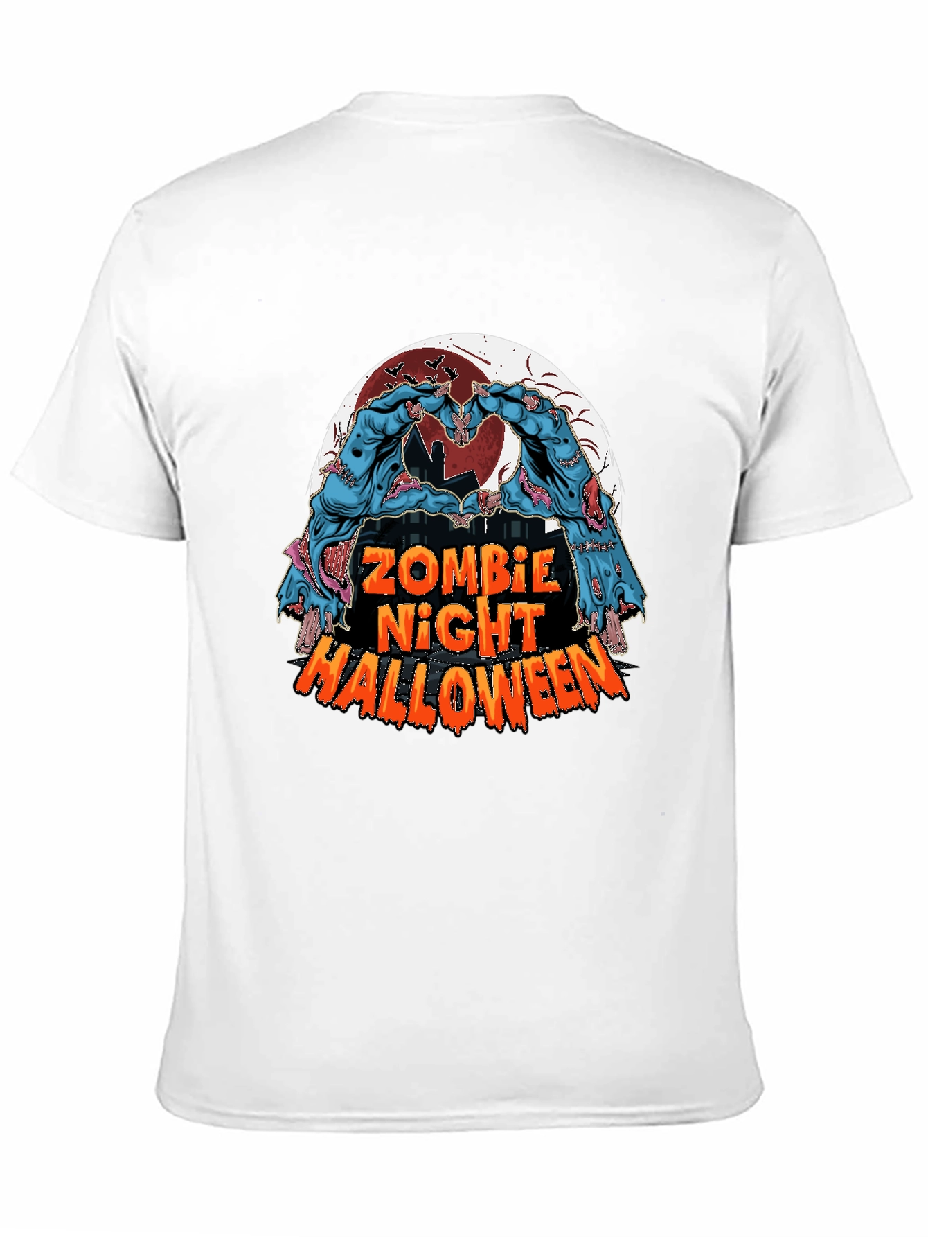 Zombie Night Halloween Graphic Tee