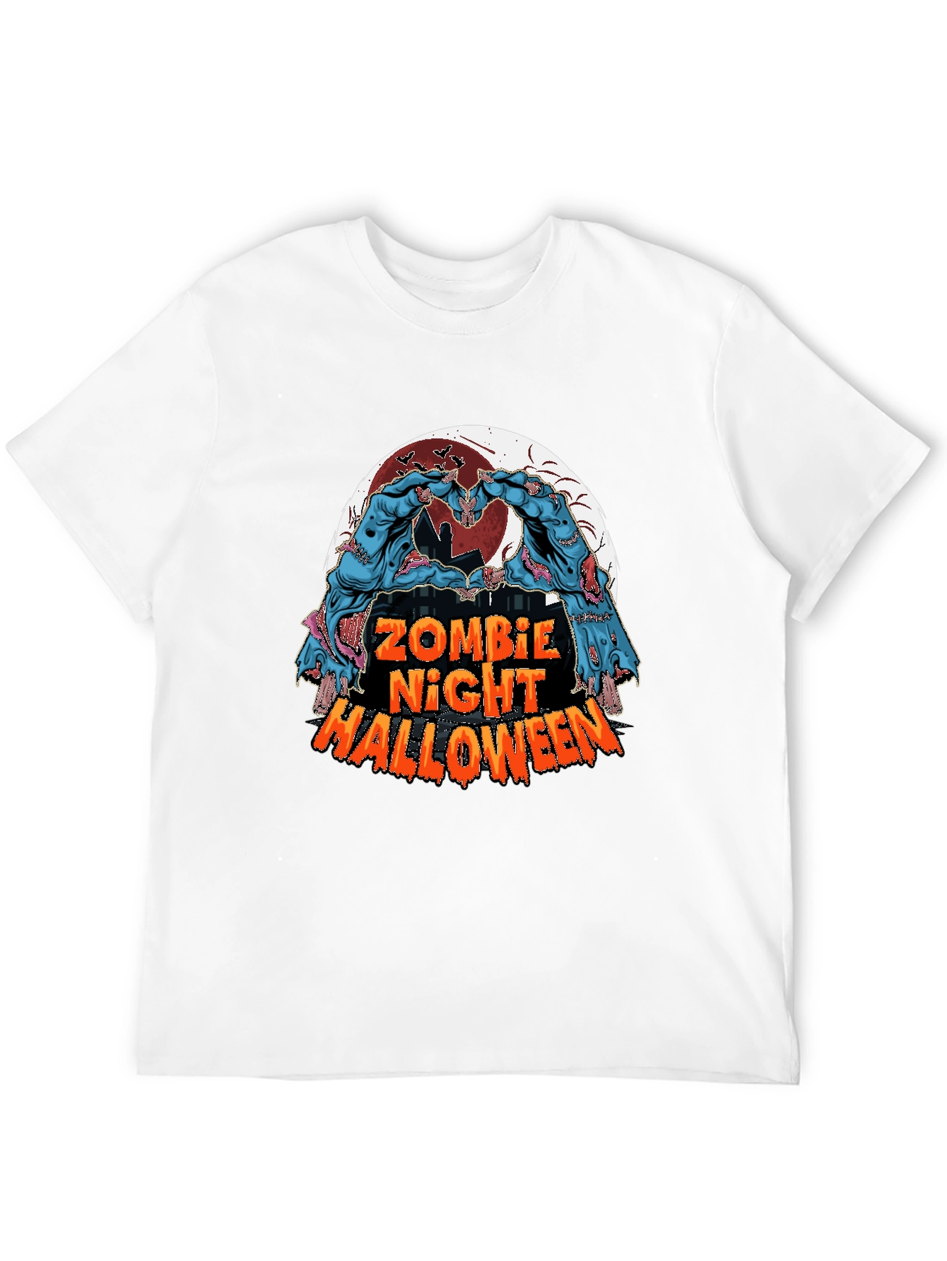 Zombie Night Halloween Graphic Tee