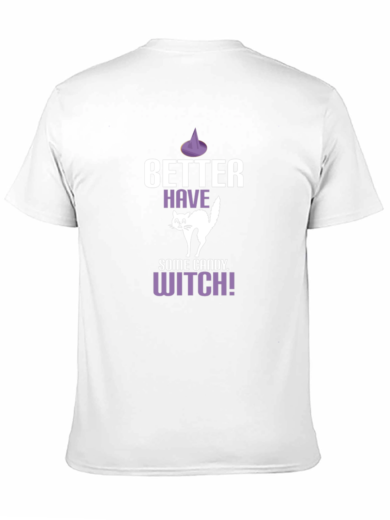 Halloween Cat Candy Witch Graphic T-Shirt