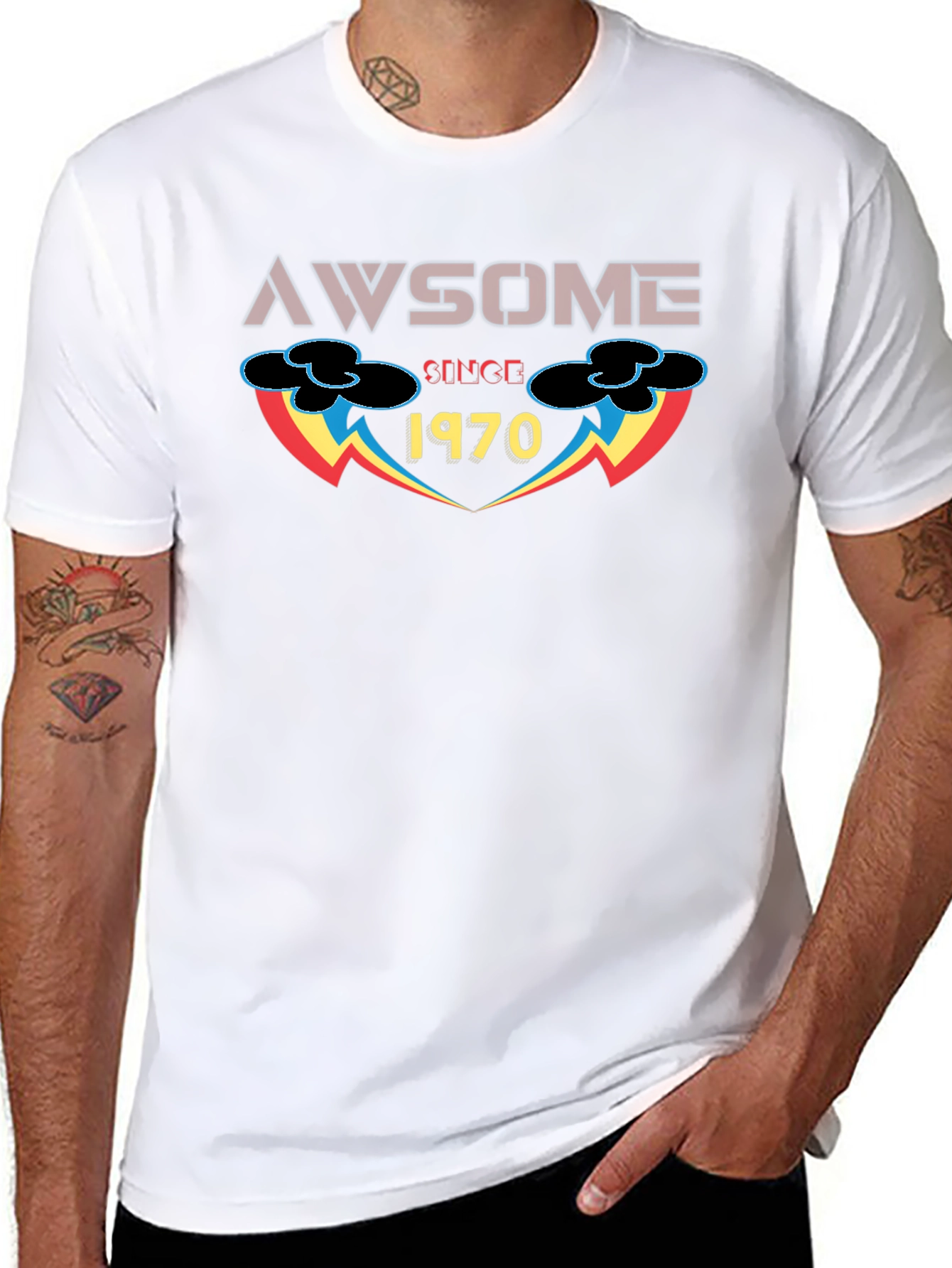 Awesome Since 1970 Graphic T-Shirt