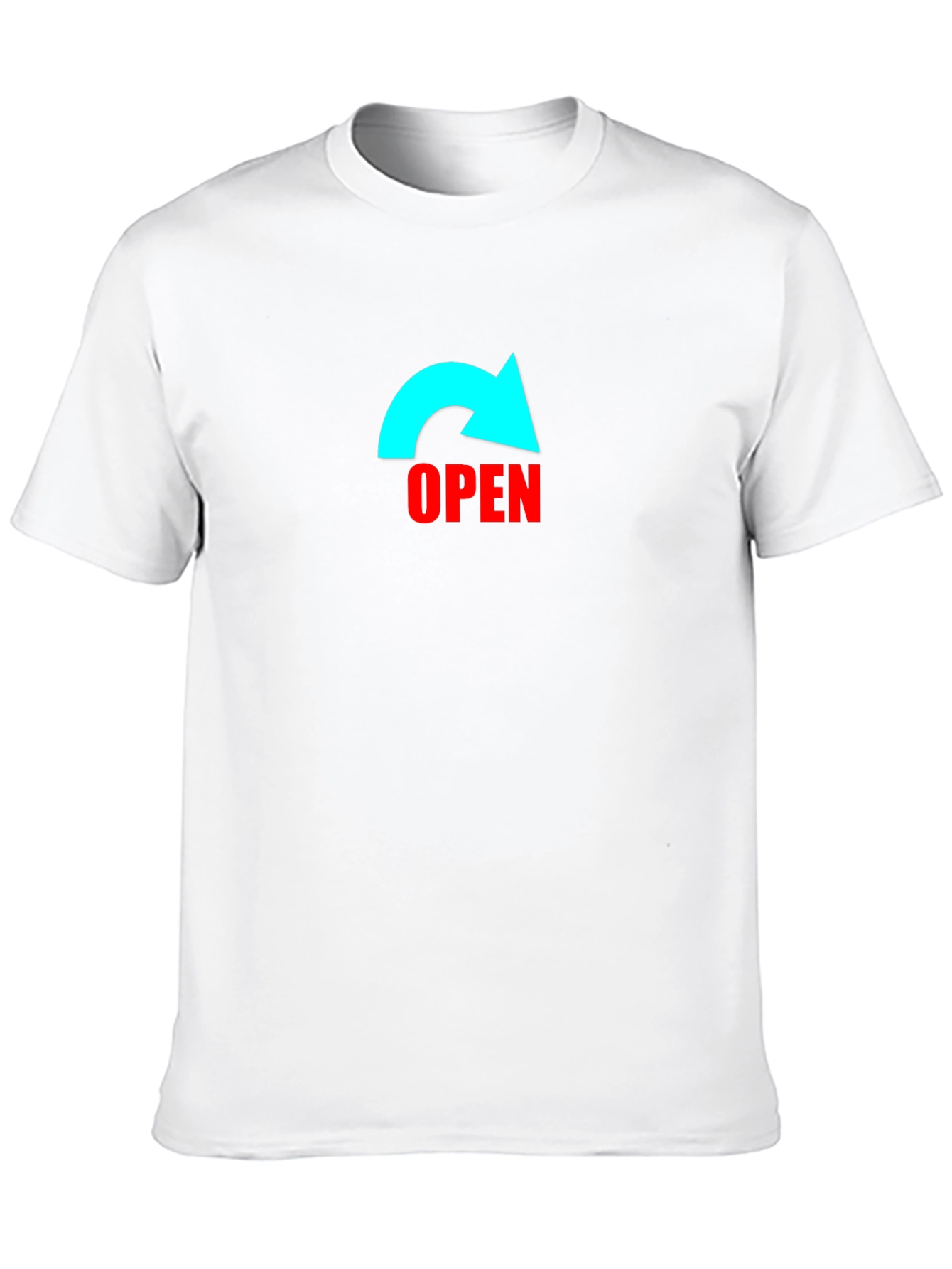 Open Arrow Graphic Black T-Shirt