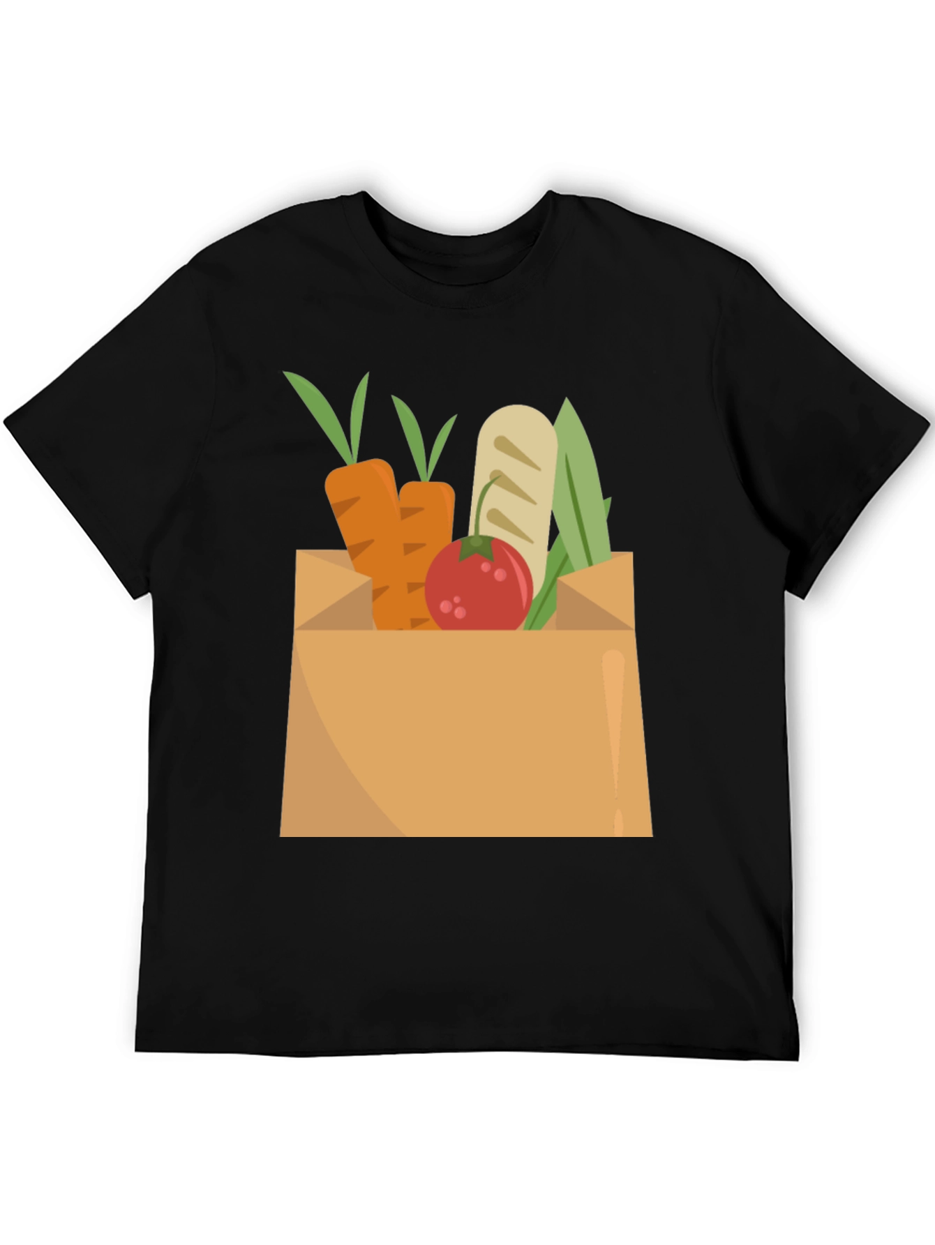 Grocery Bag Graphic Tee - Fresh Produce Design