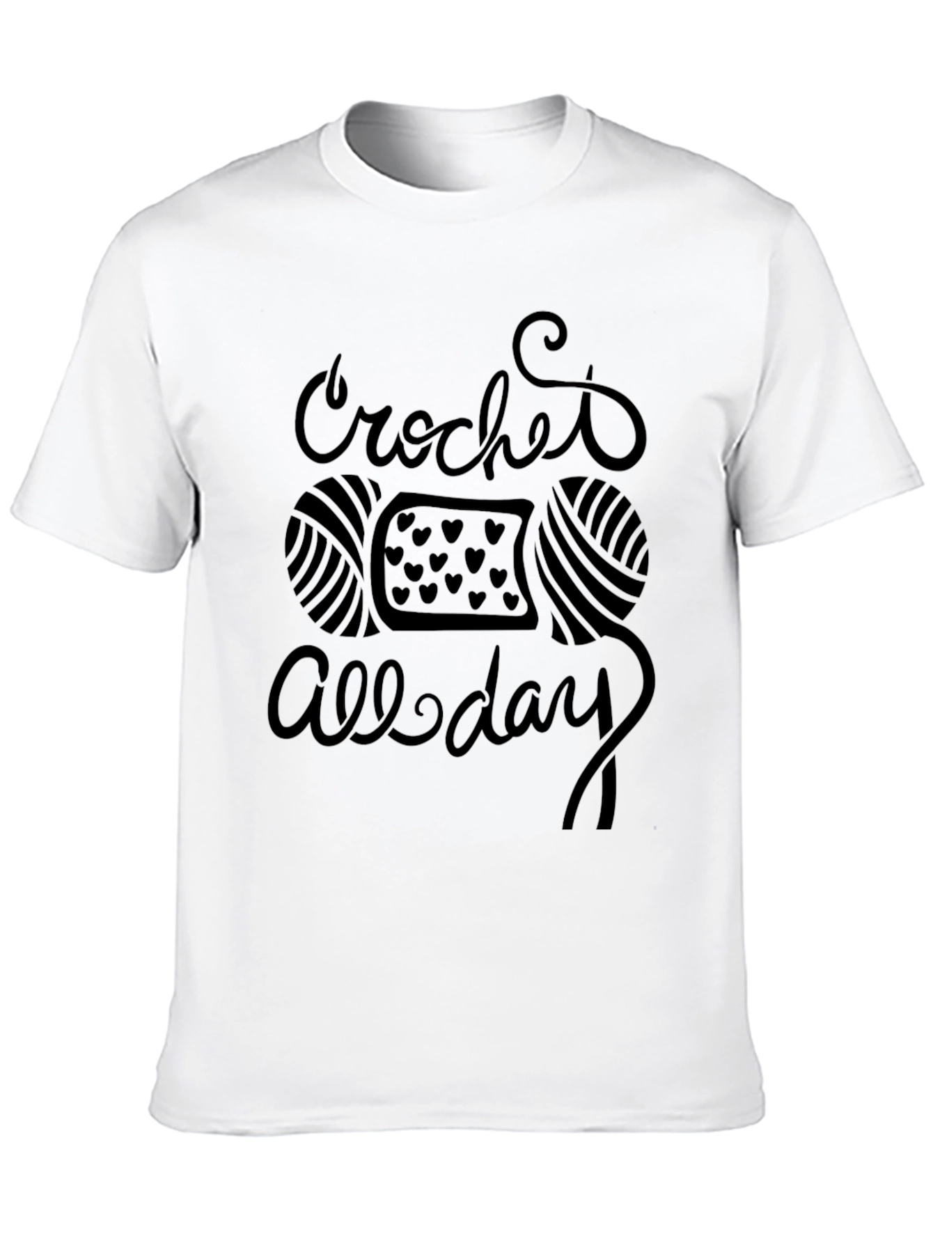 Crochet All Day T-Shirt - Yarn & Hearts Design