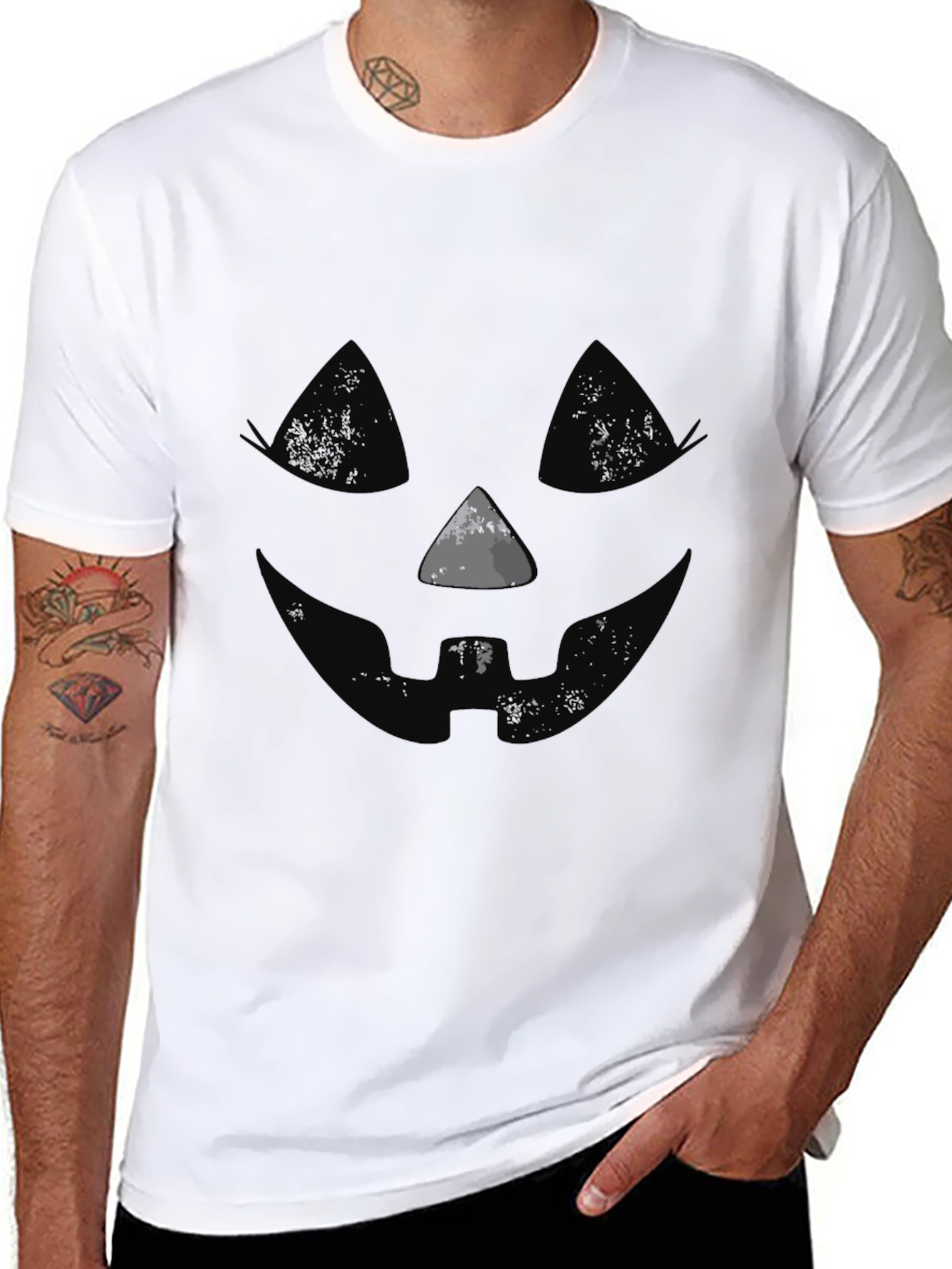 Halloween Jack-O-Lantern Face Tee