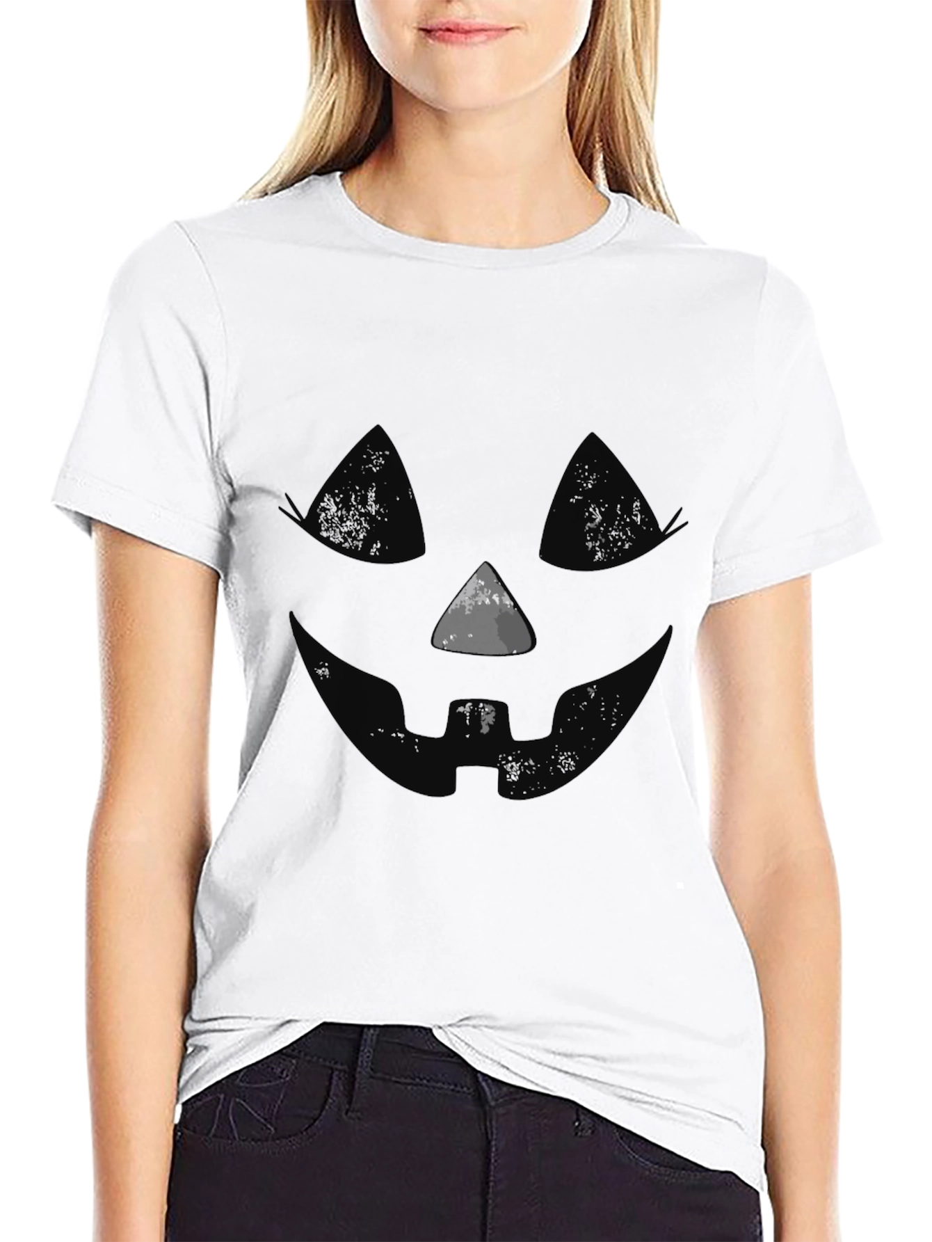 Halloween Jack-O-Lantern Face Tee