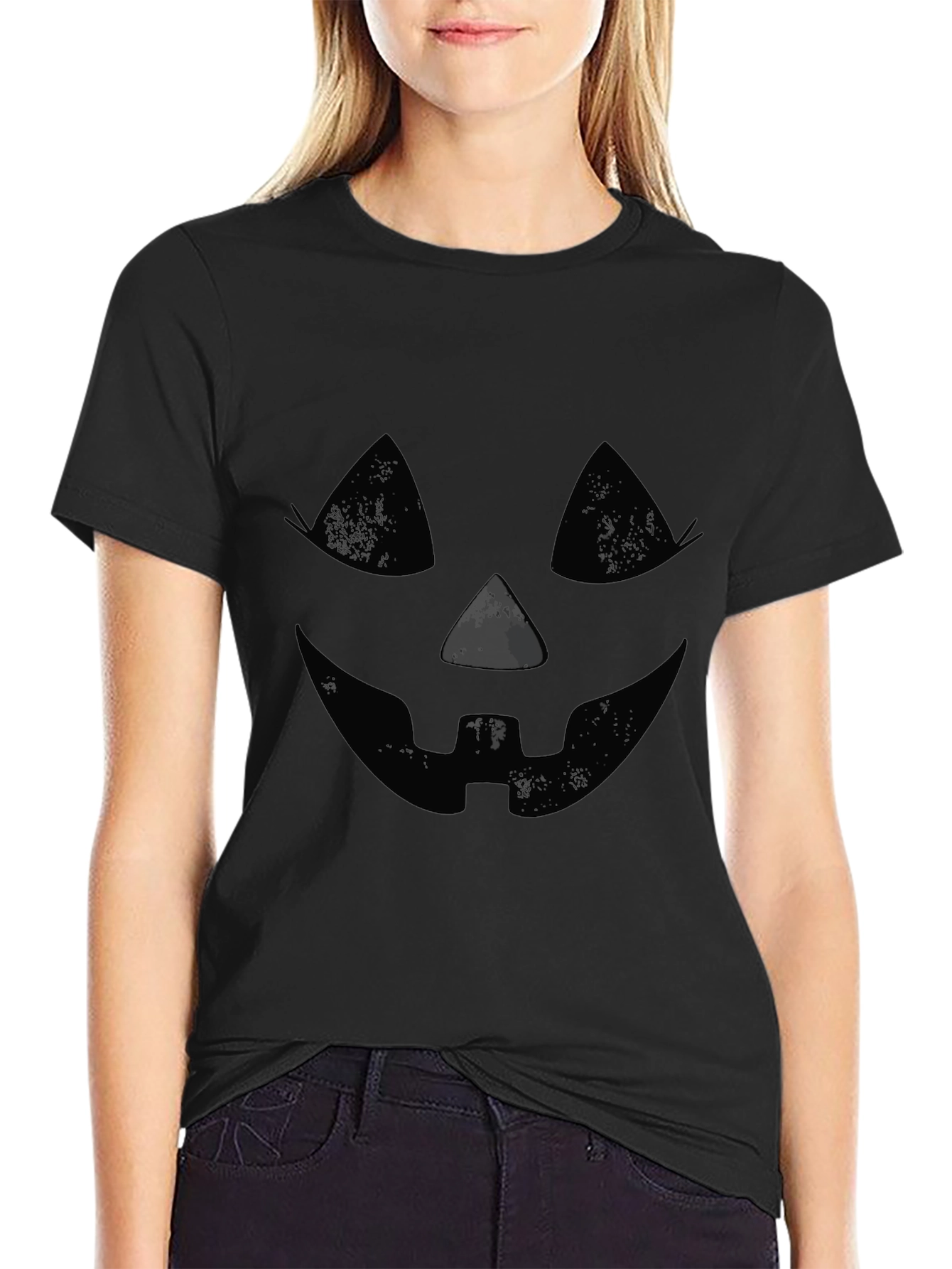 Halloween Jack-O-Lantern Face Tee